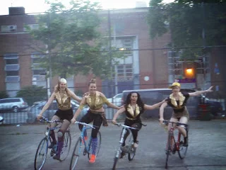 New York Bike Dance performs at WEBike 80s Ride