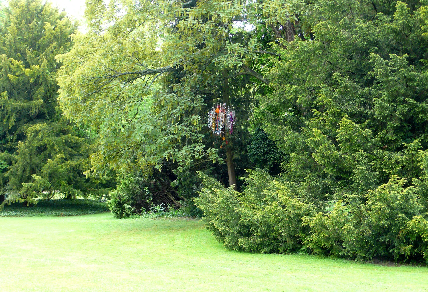 Mojo , 2013, diameter ca 110cm Installation at Géométrie variable , Les Crayeres, Reims