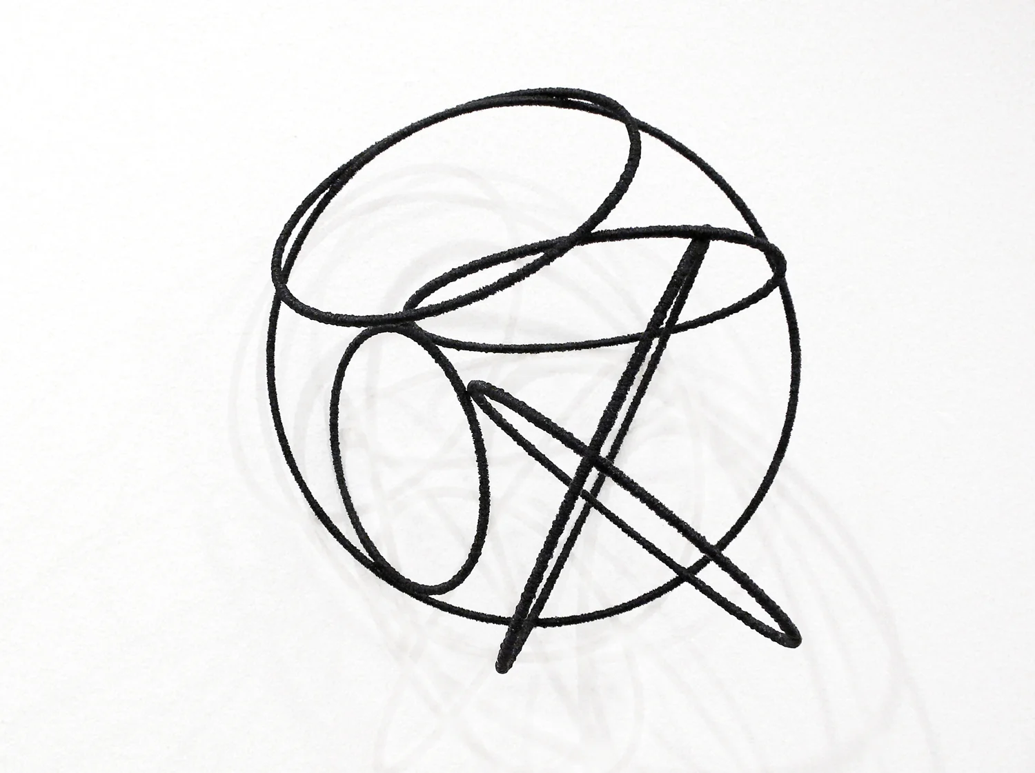 Island lll , 2012, metal, wire, diameter ca 30cm