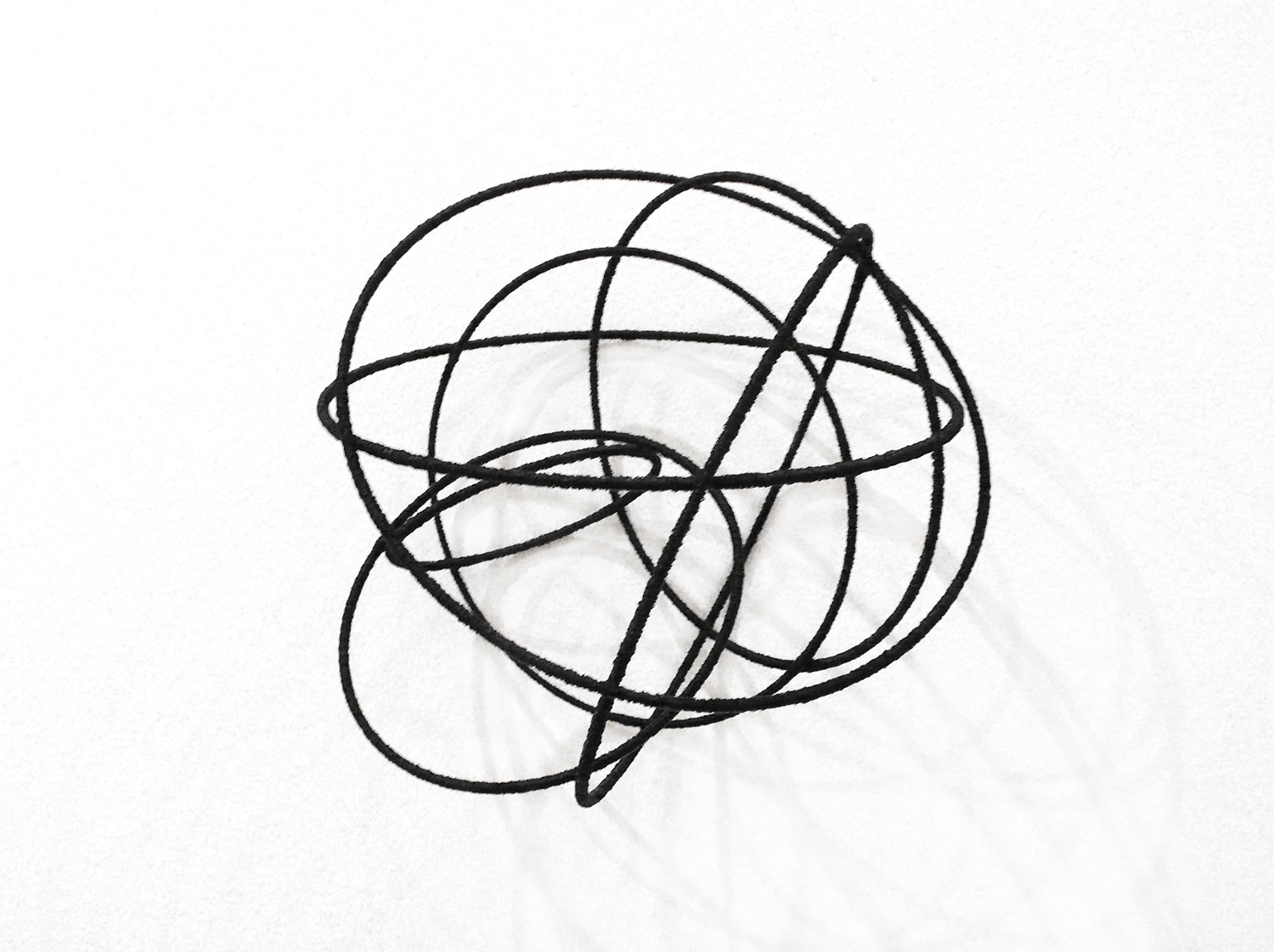   Island Vl , 2012, metal, wire, diameter ca 30cm 