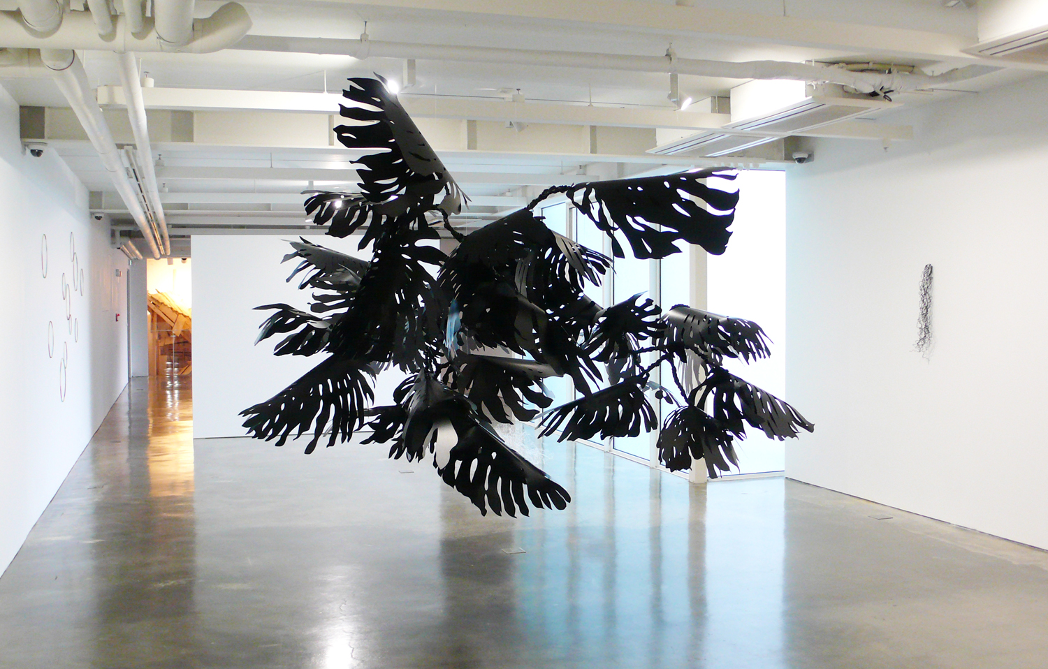   Monstera , 2012 metal, pvc, glue, nylon Installation at  Reflections on Nature , Songeun Art Space, Seoul, Korea 