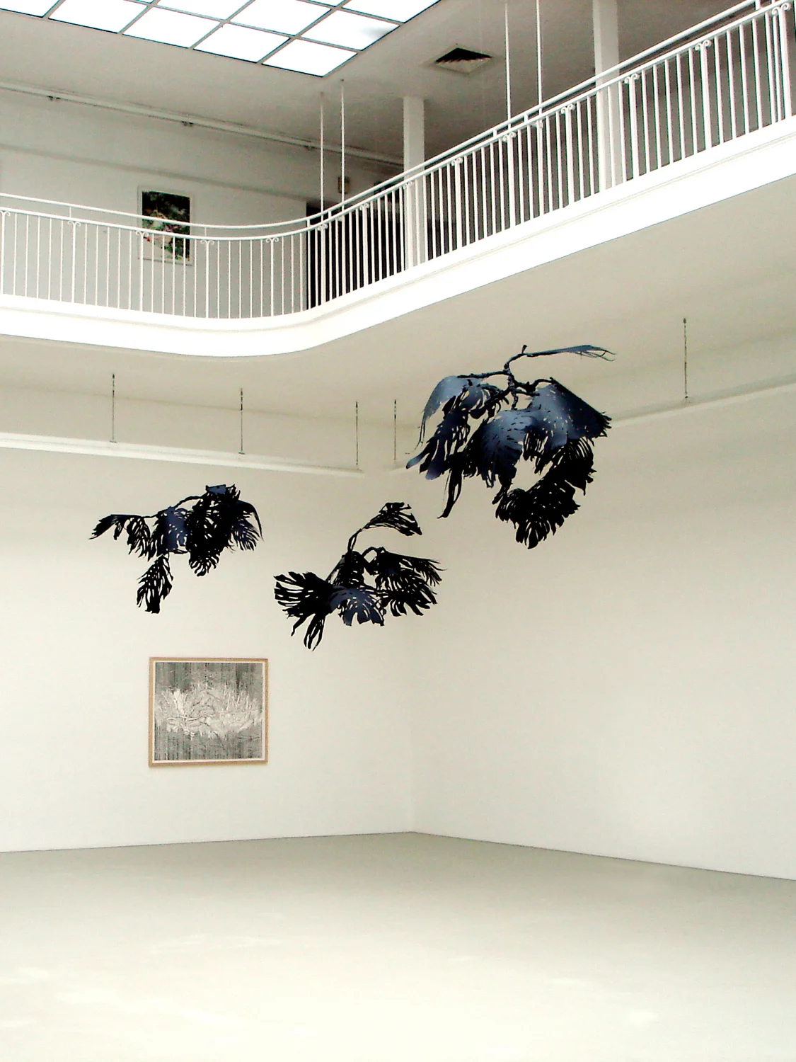 Monstera , 2007 metal, paper, glue, nylon at Ausgezeichnet! , Kunstverein, Freiburg