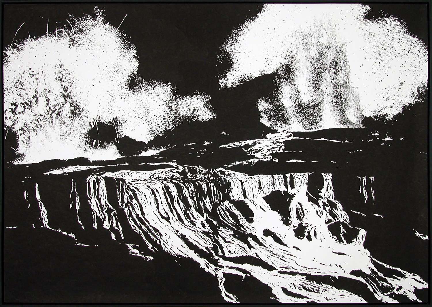   ground l,  2004, ink on paper, 196 x 276cm 