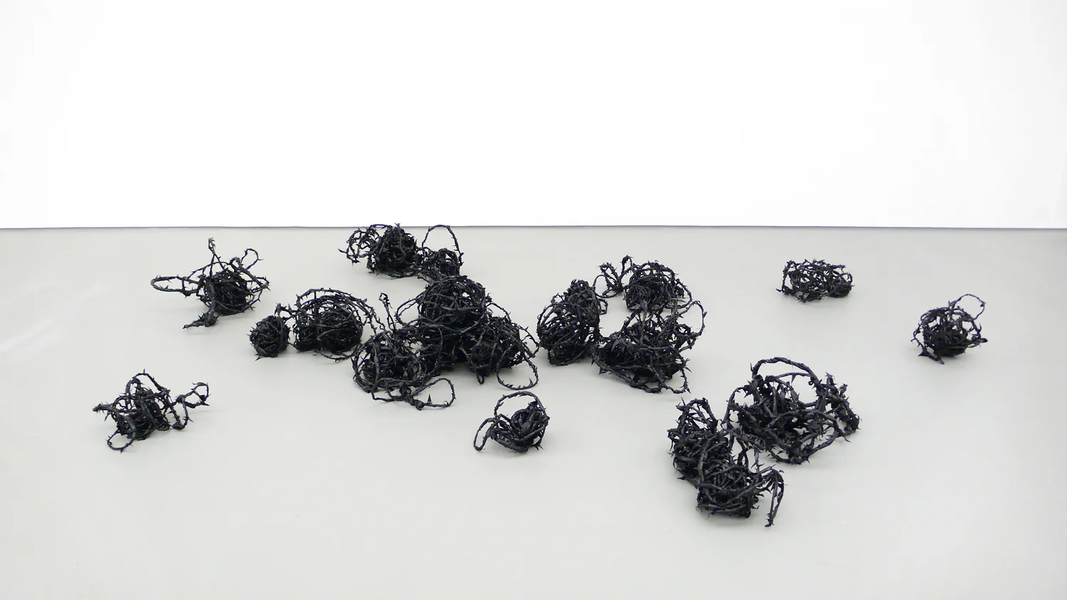 from the corner of your eye, 2011, plastic, wire, tape stray currents, Towner, Eastbourne