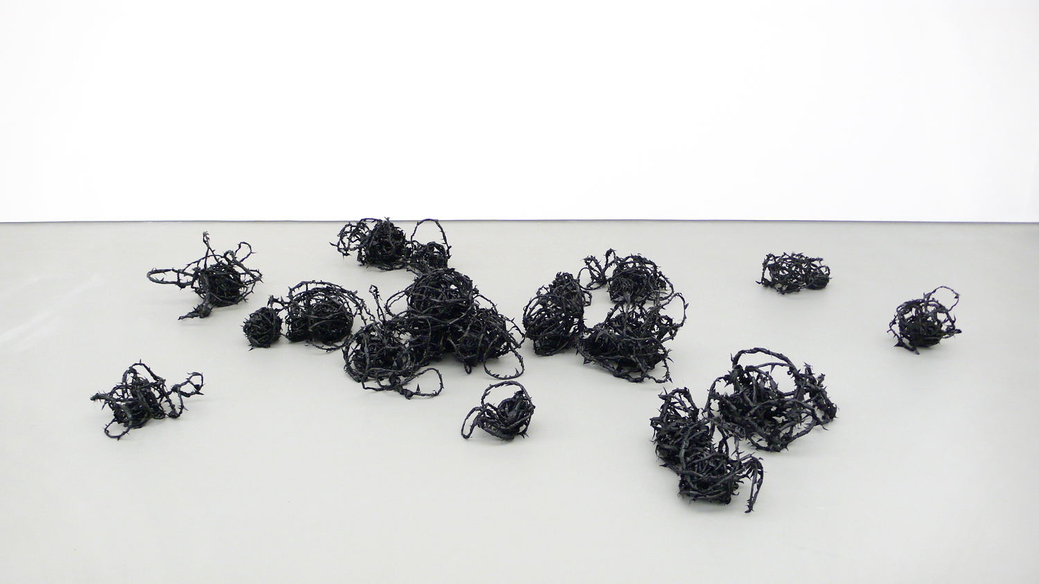     from the corner of your eye  , 2008, plastic, wire, tape ,  dimensions variable   stray currents, 2011, Towner, Eastbourne 