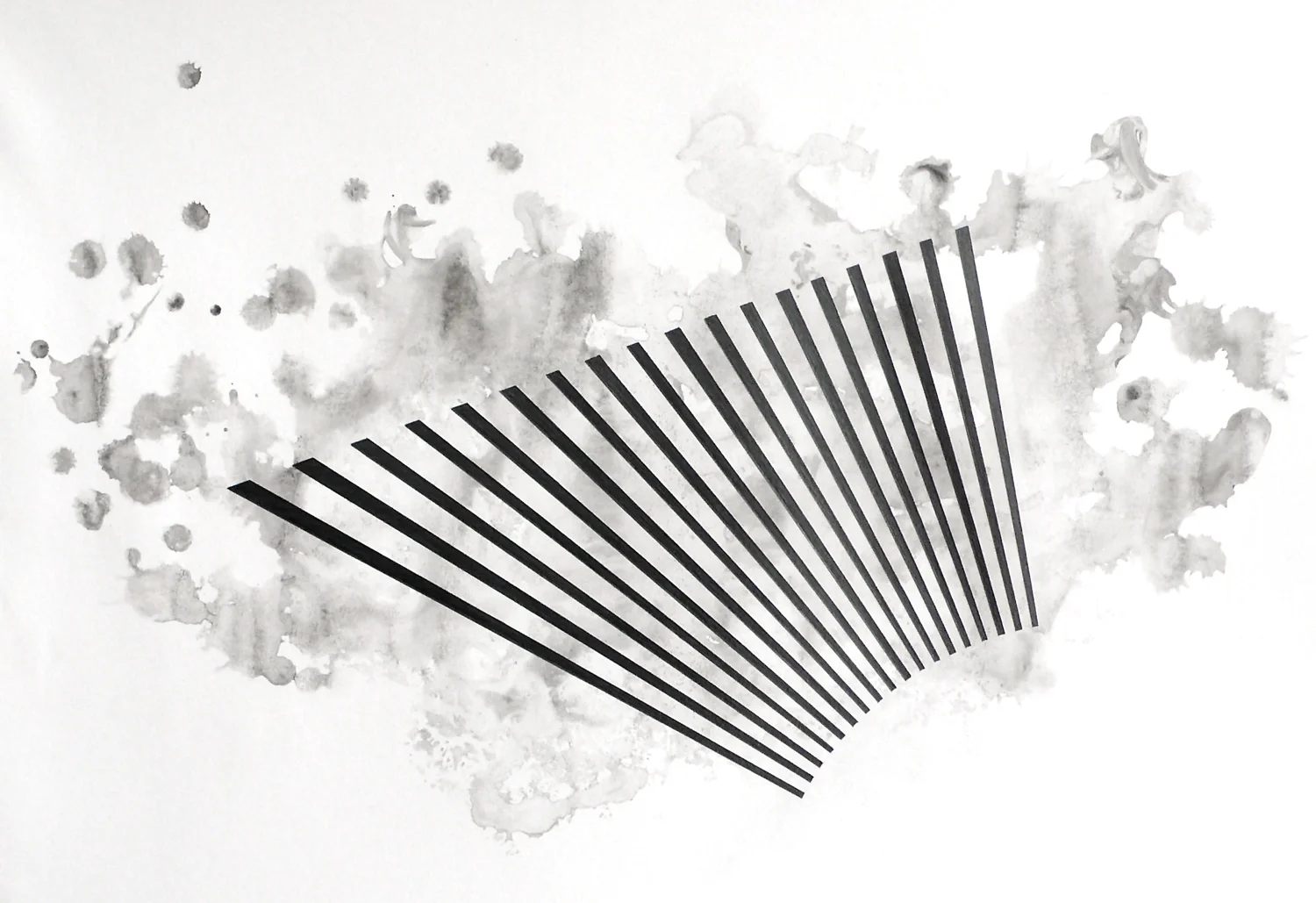internal friction/ sneeuw, 2009, pencil and ink on paper, 33 x 48cm