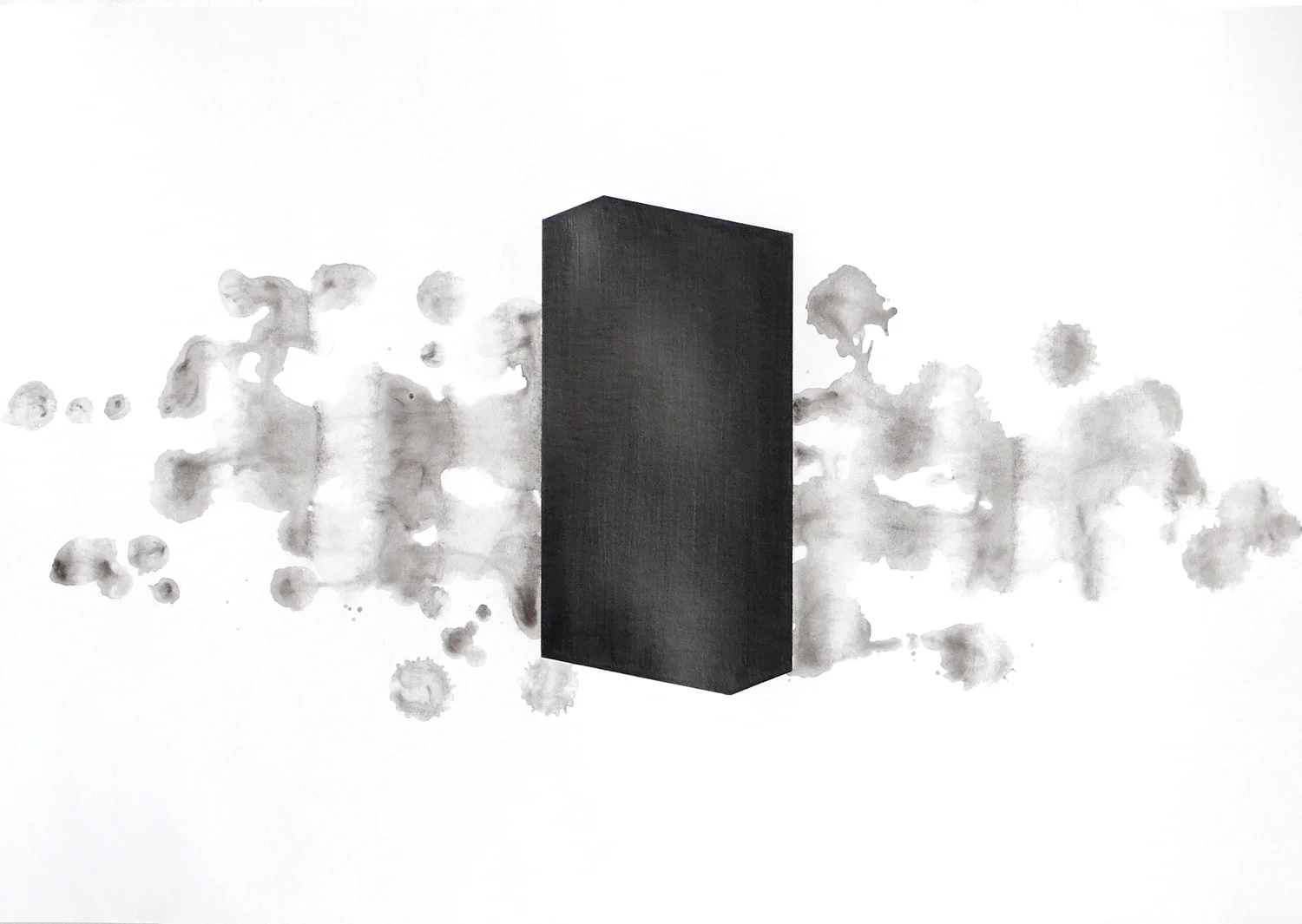 internal friction/ neve, 2009, pencil and ink on paper, 33 x 48cm