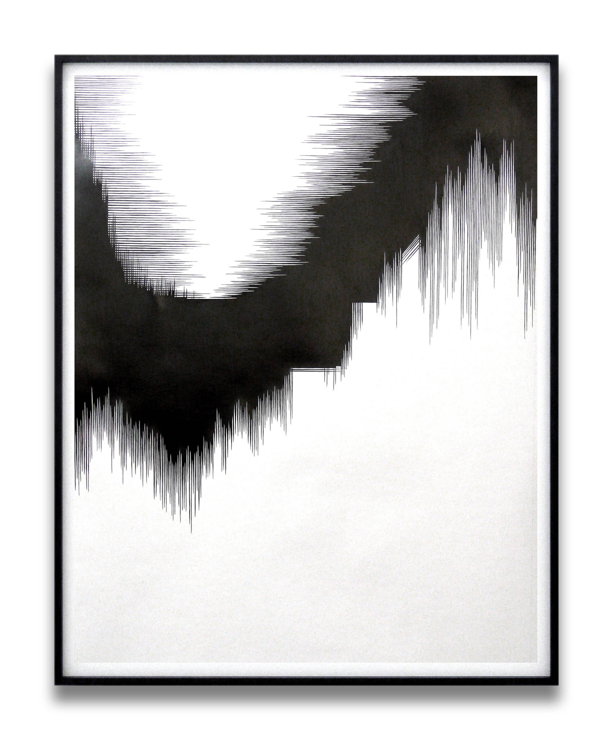    draft V   , 2010, pencil on paper, 140 x 110cm   squall line, Les Modules, Palais de Tokyo, Paris 