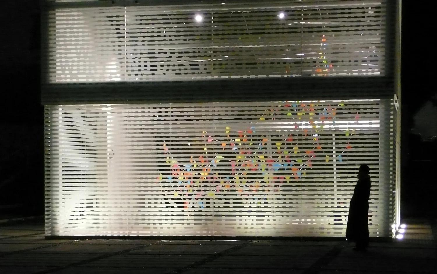 some echoes, some shadows, 2013 textiles, plastic, dimensions variable Lichthaus, Kunstverein Arnsberg