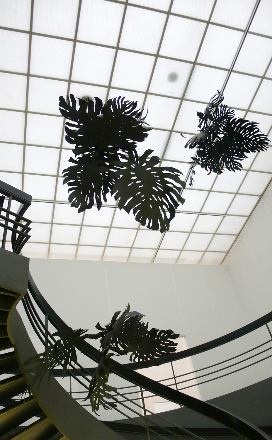   Monstera , 2011 metal, paper, glue, nylon Installation at  Voici un dessin suisse, 1990-2010 , Kunsthaus Aarau 