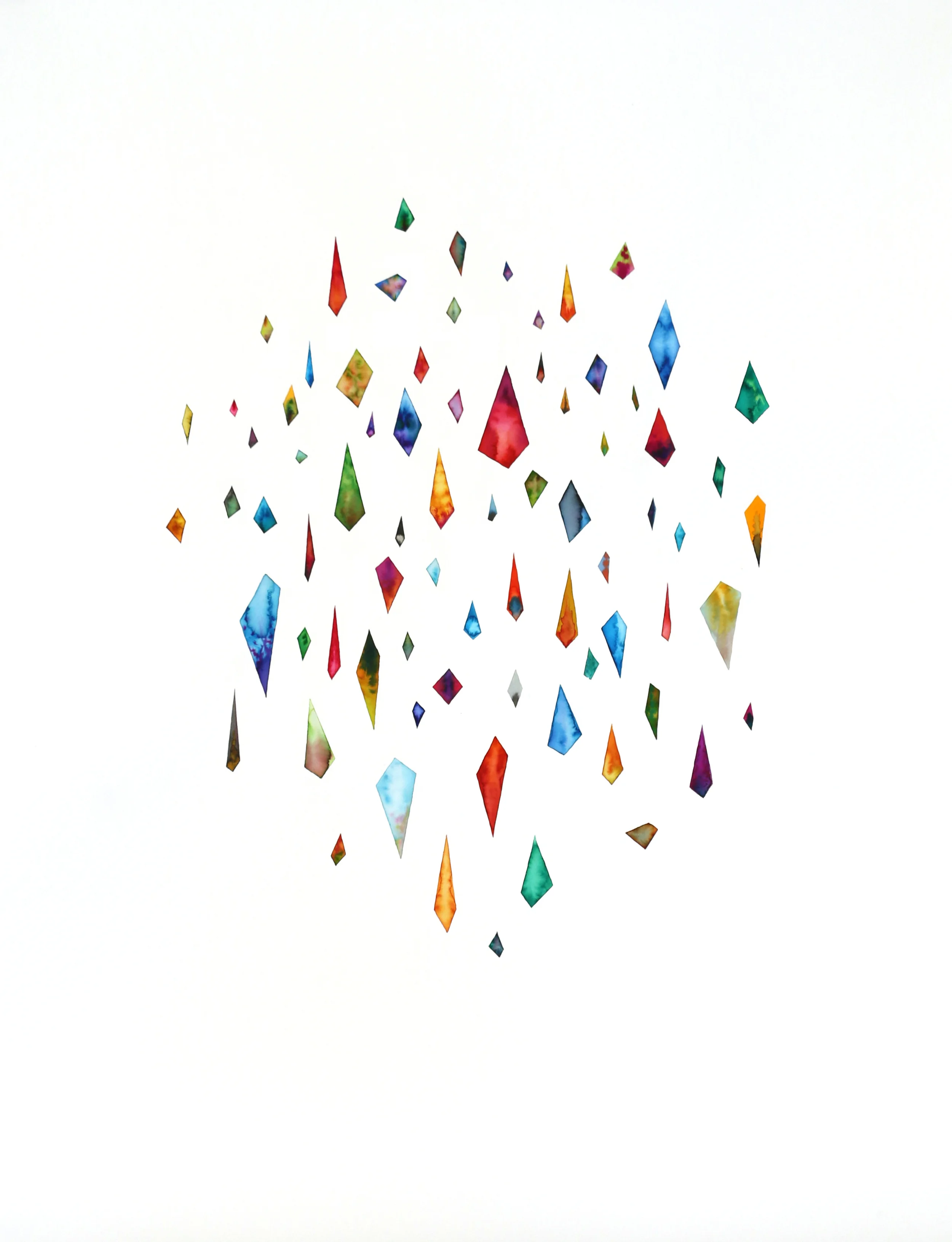 Vision Cloud/ wishes , 2015, ink on paper, 132 x 101cm