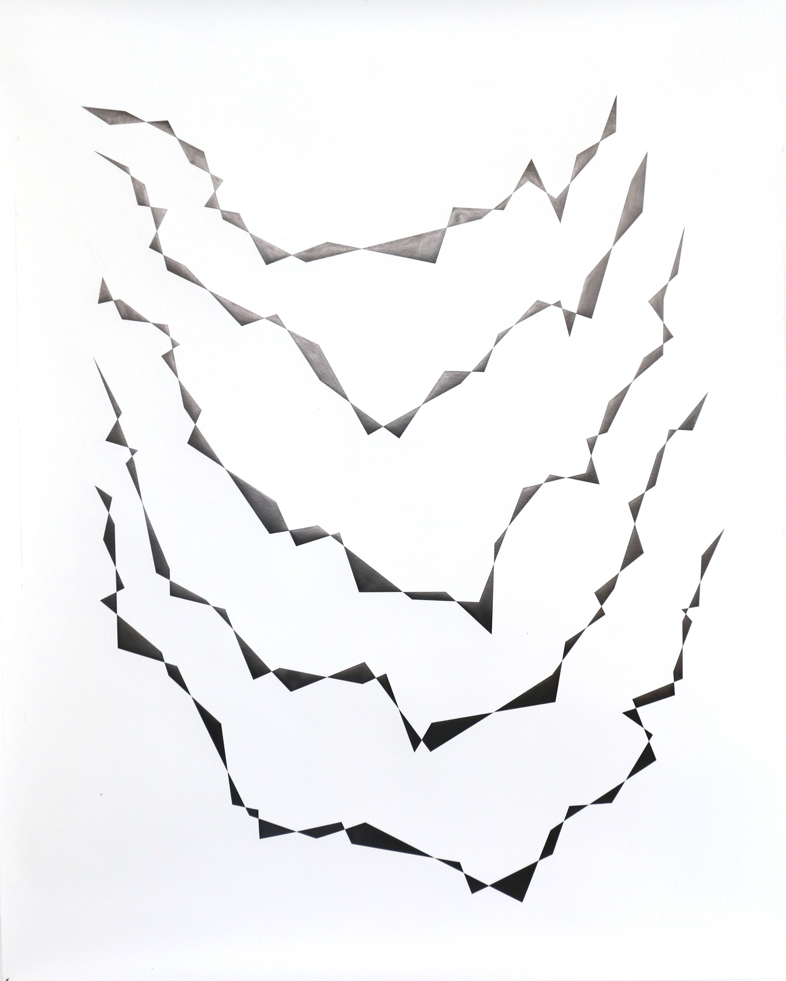   Vision Cloud/ collier , 2015, pencil on paper, 132 x 101cm 