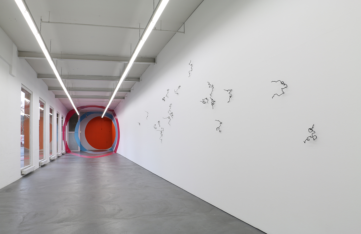   Scribble , 2015, glass, dimensions variable   Regionale 16  at Kunsthaus Baselland, Muttenz 