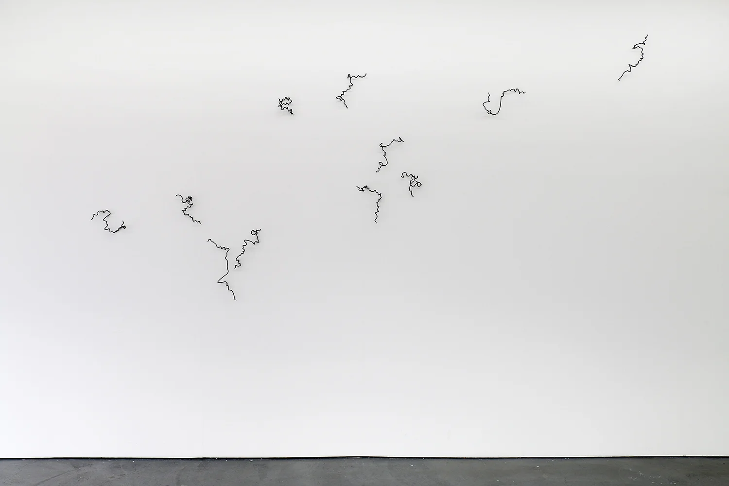 Scribble , 2015, glass, dimensions variable