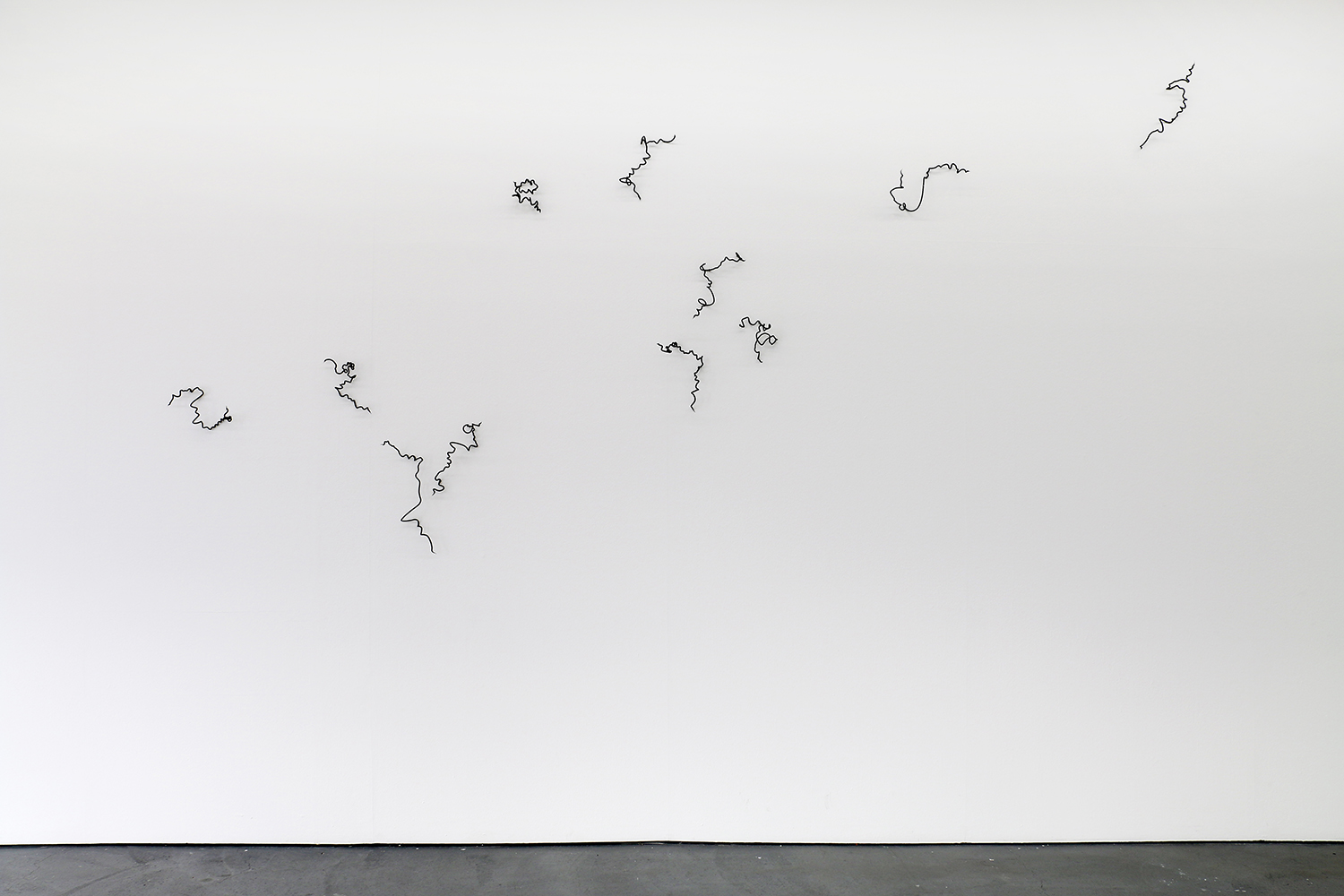   Scribble , 2015, glass, dimensions variable 