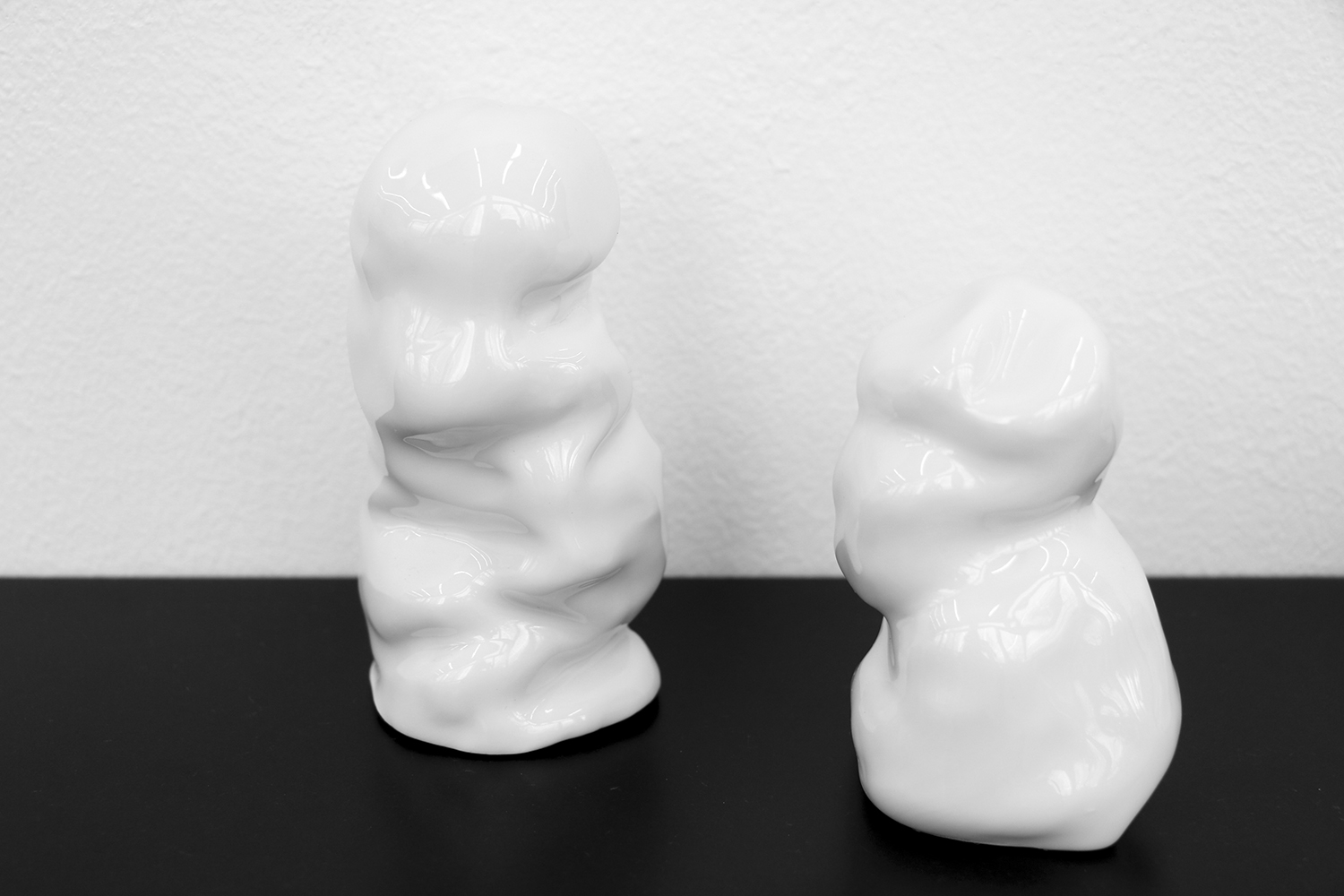   Gespenster,  2016, porcelain, wood, variable dimensions 