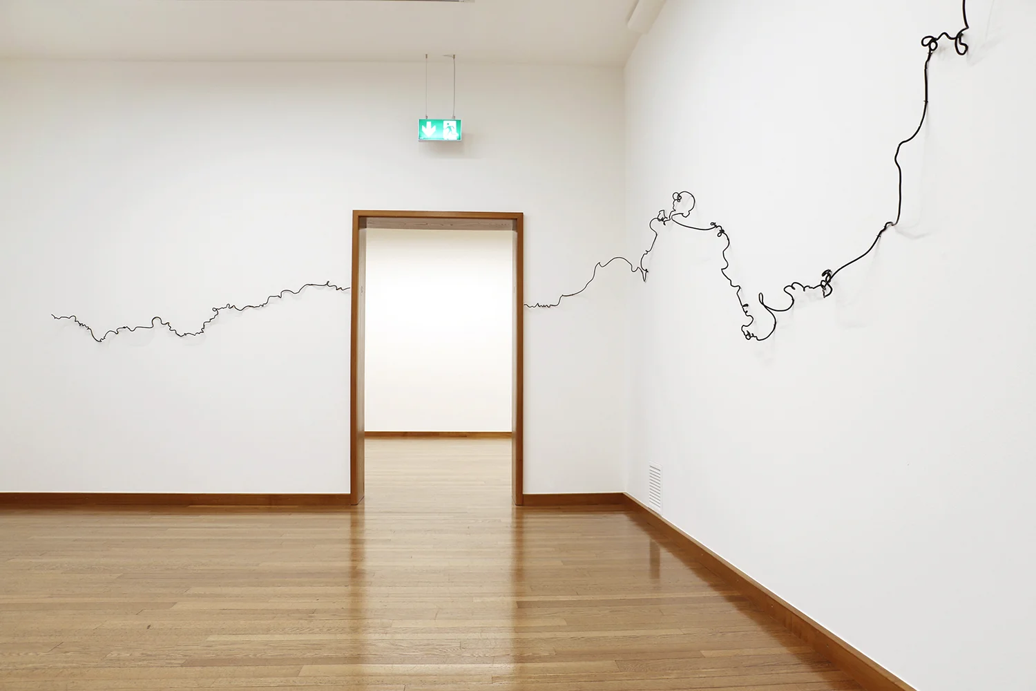 Scribbles , 2017, glass, variable dimensions; at Kunstmuseum Basel