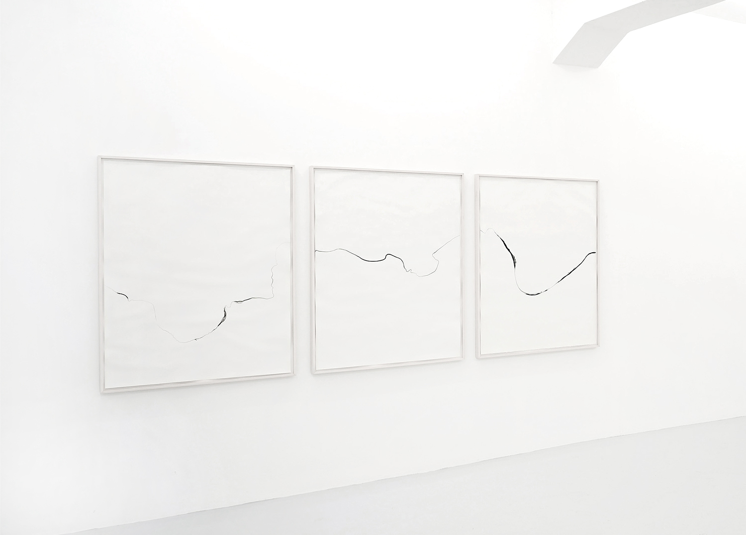   Refractions/ luwimbi , 2018, ink on paper, 125 x 330cm (3 pieces) 