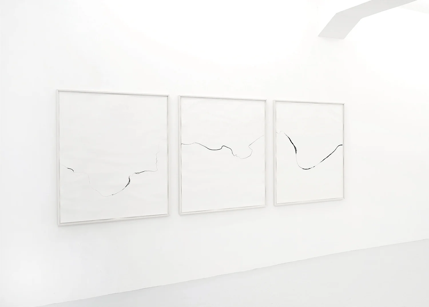 Refractions/ luwimbi , 2018, ink on paper, 125 x 330cm (3 pieces)