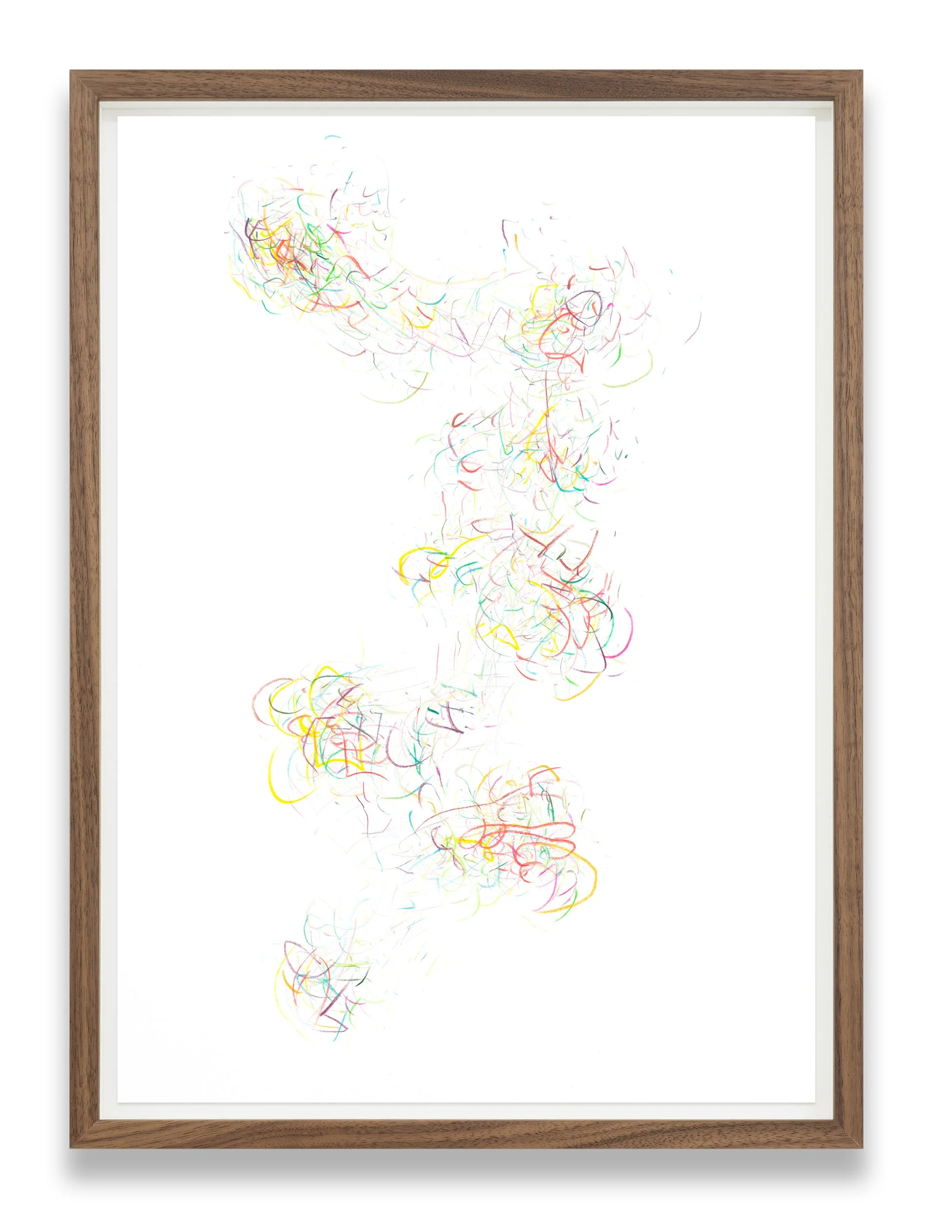   Flow / Luite,  2025/26,  colored pencil on papier, 42 x 30cm 