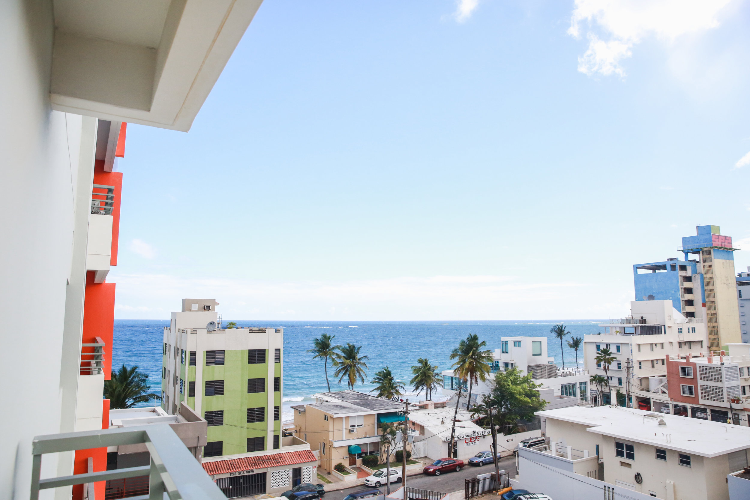 View from our hotel. When we travel, we generally opt out of splurging on an ocean view. We consider it motivation to get moving and head to the beach or just get outside! I feel like money is better spent on food or excursions versus waking up to the best view. And I couldn't possibly have more nice things to say about the La Concha Renaissance Resort in San Juan... Impeccable service, clean as can be, great food, perfect location, their pools/hot tubs are open 24 hours and they have an adults only infinity pool overlooking the ocean that's to.die.for!