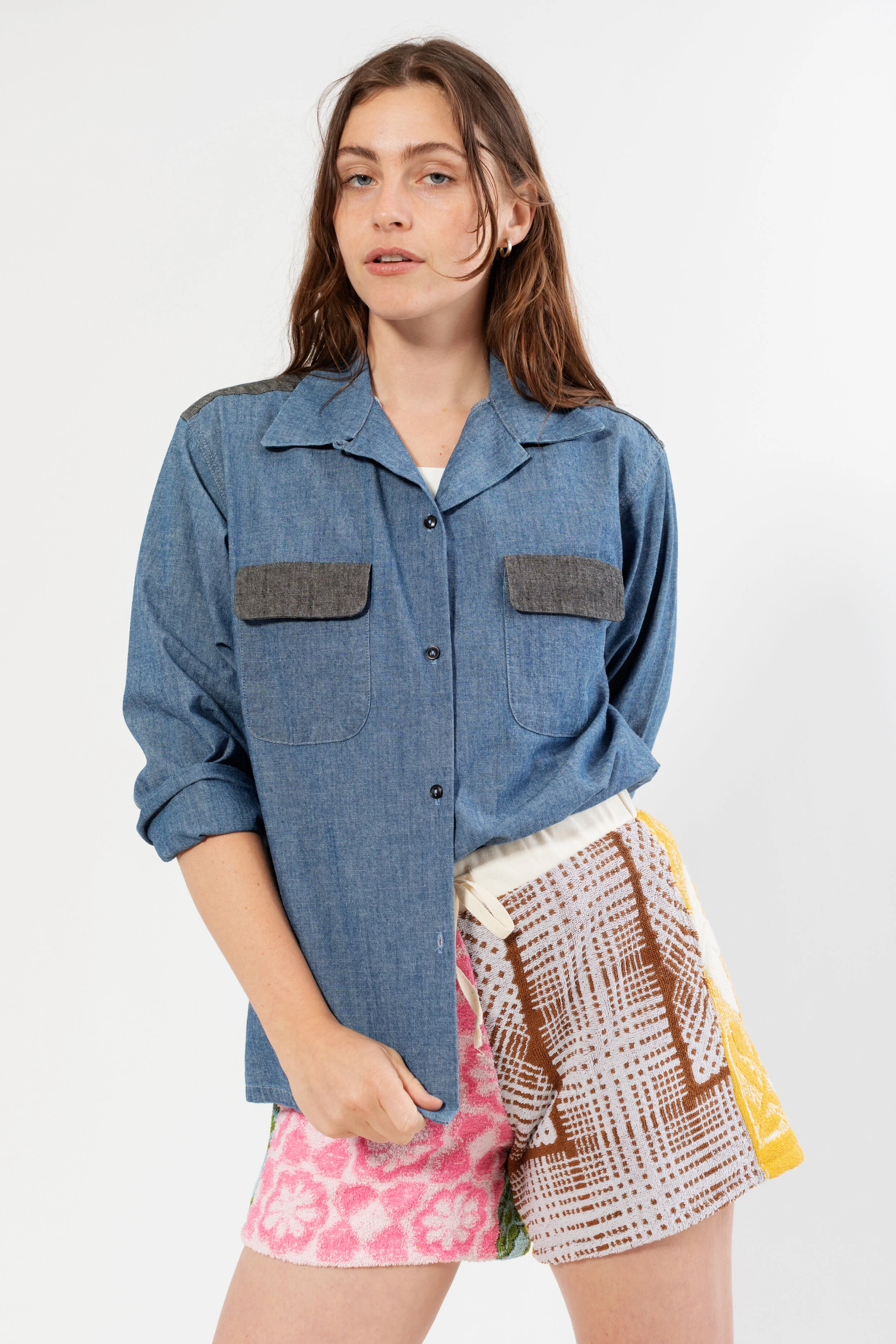 Louis Chambray Shirt - Midnight