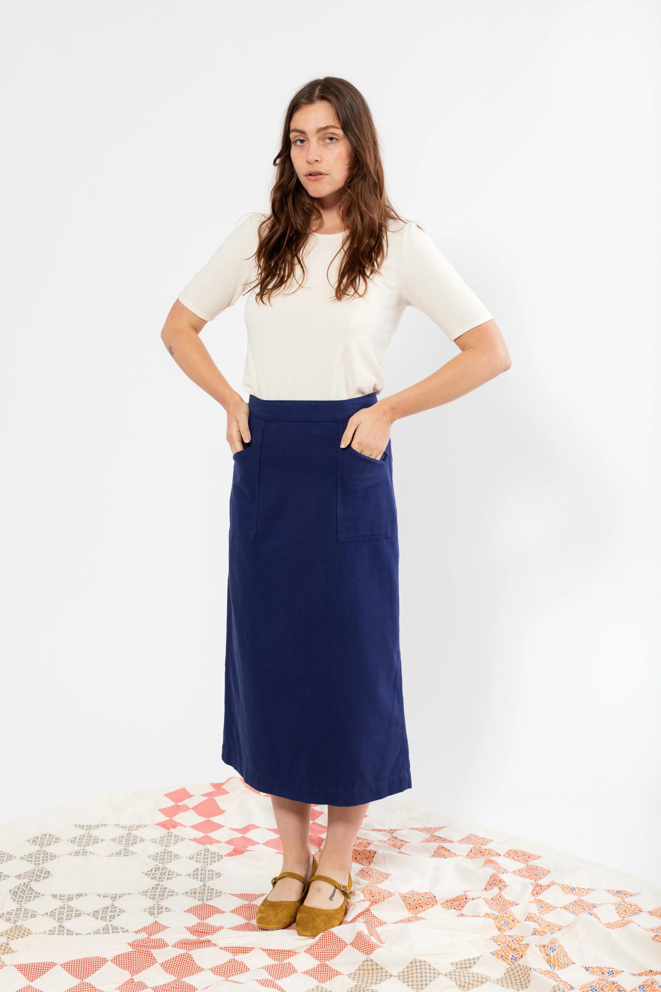 Birdie Skirt - Cobalt