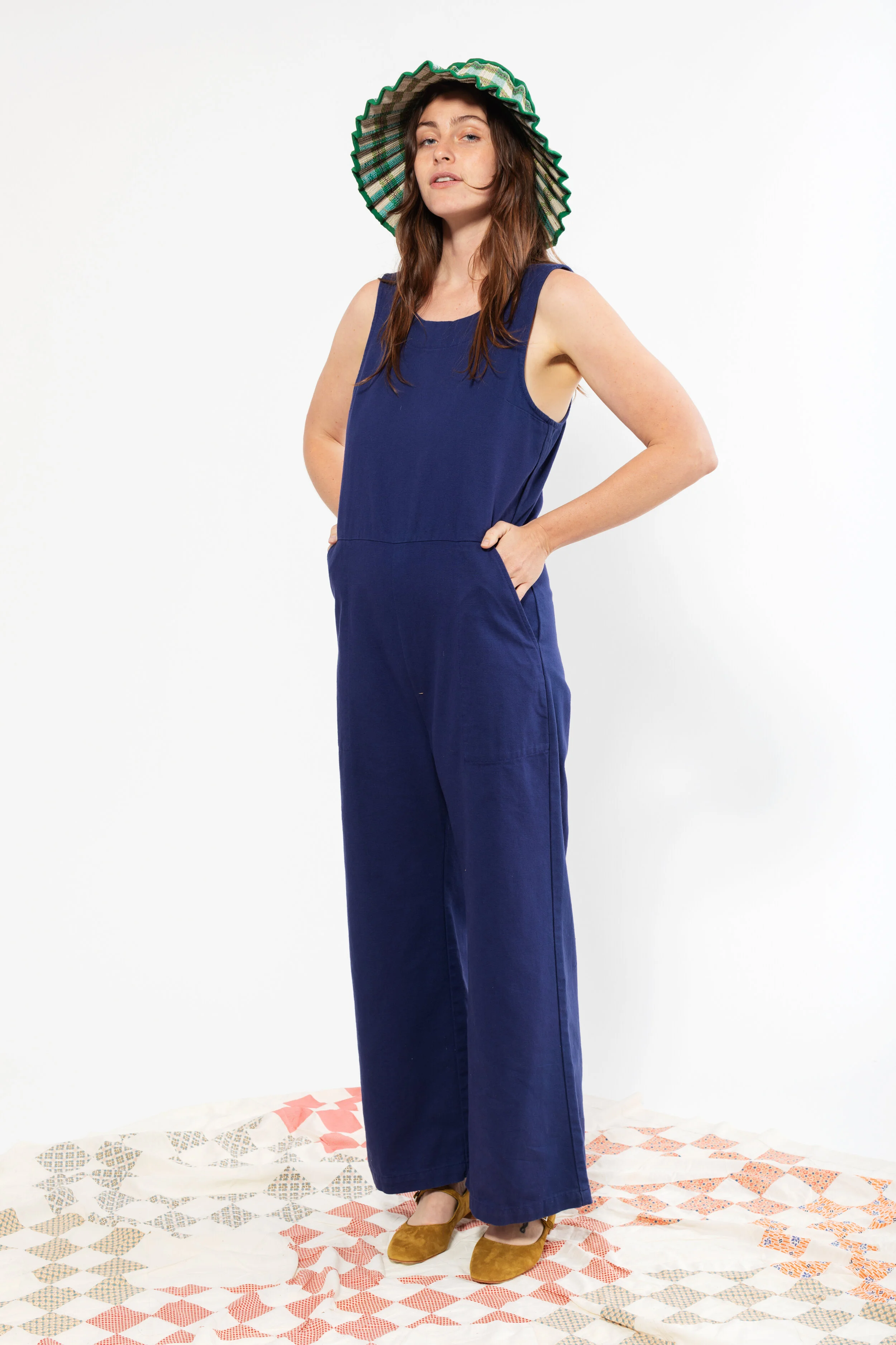 Sandbar Jumpsuit - Cobalt
