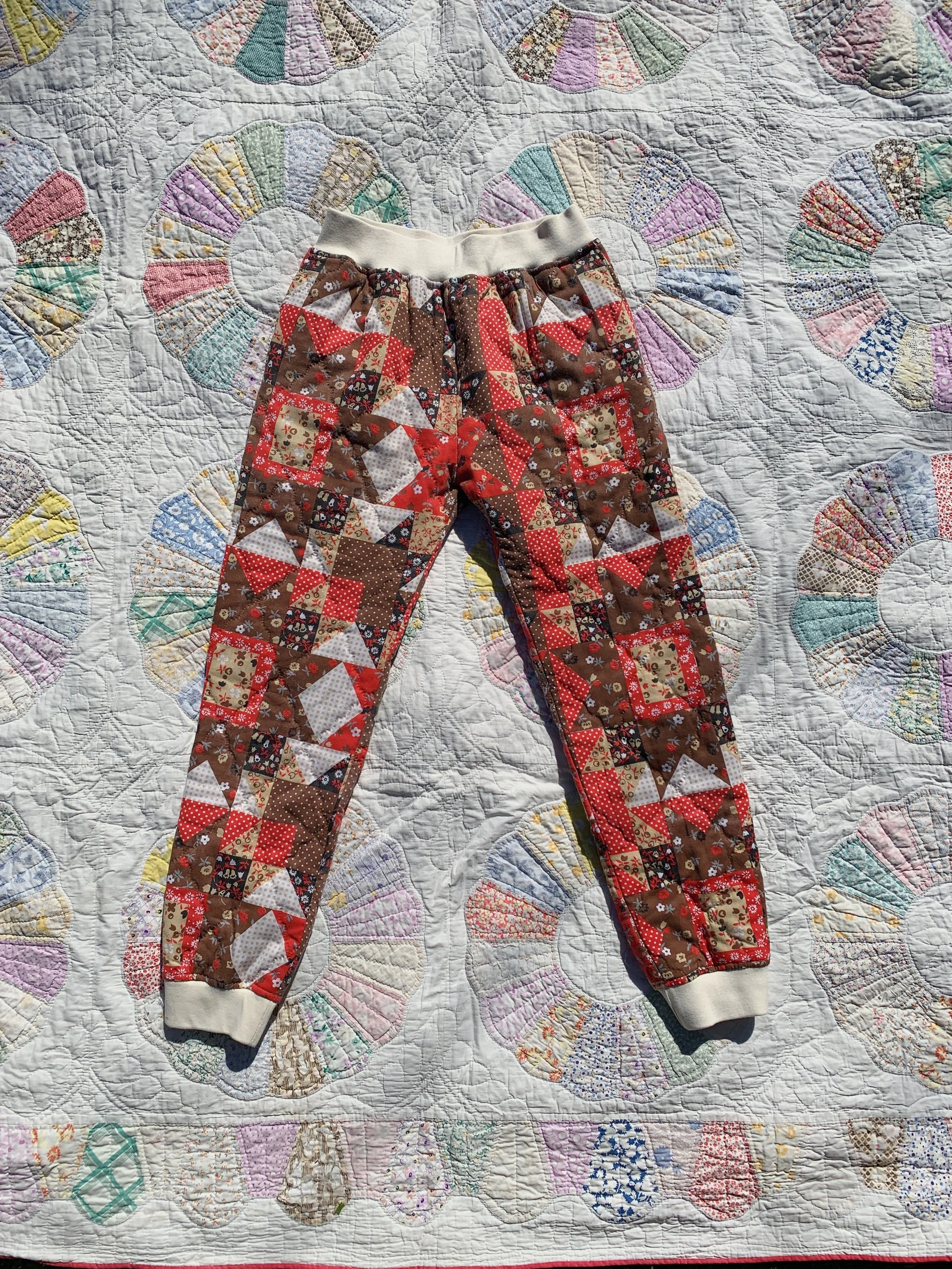 Cheater Print Quilted Sweatpants 