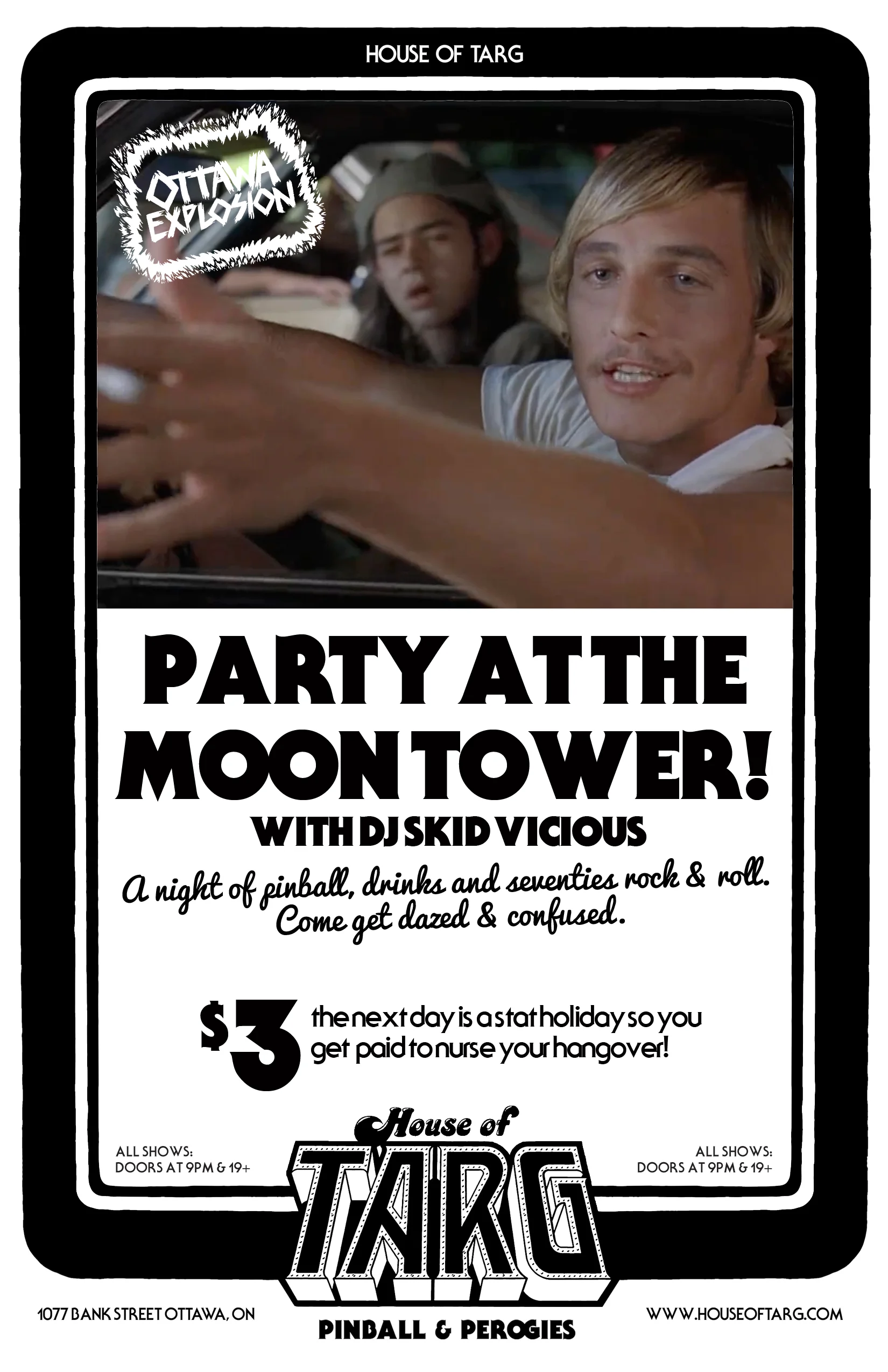 PARTY AT THE MOON TOWER! w DJ Skid Vicious