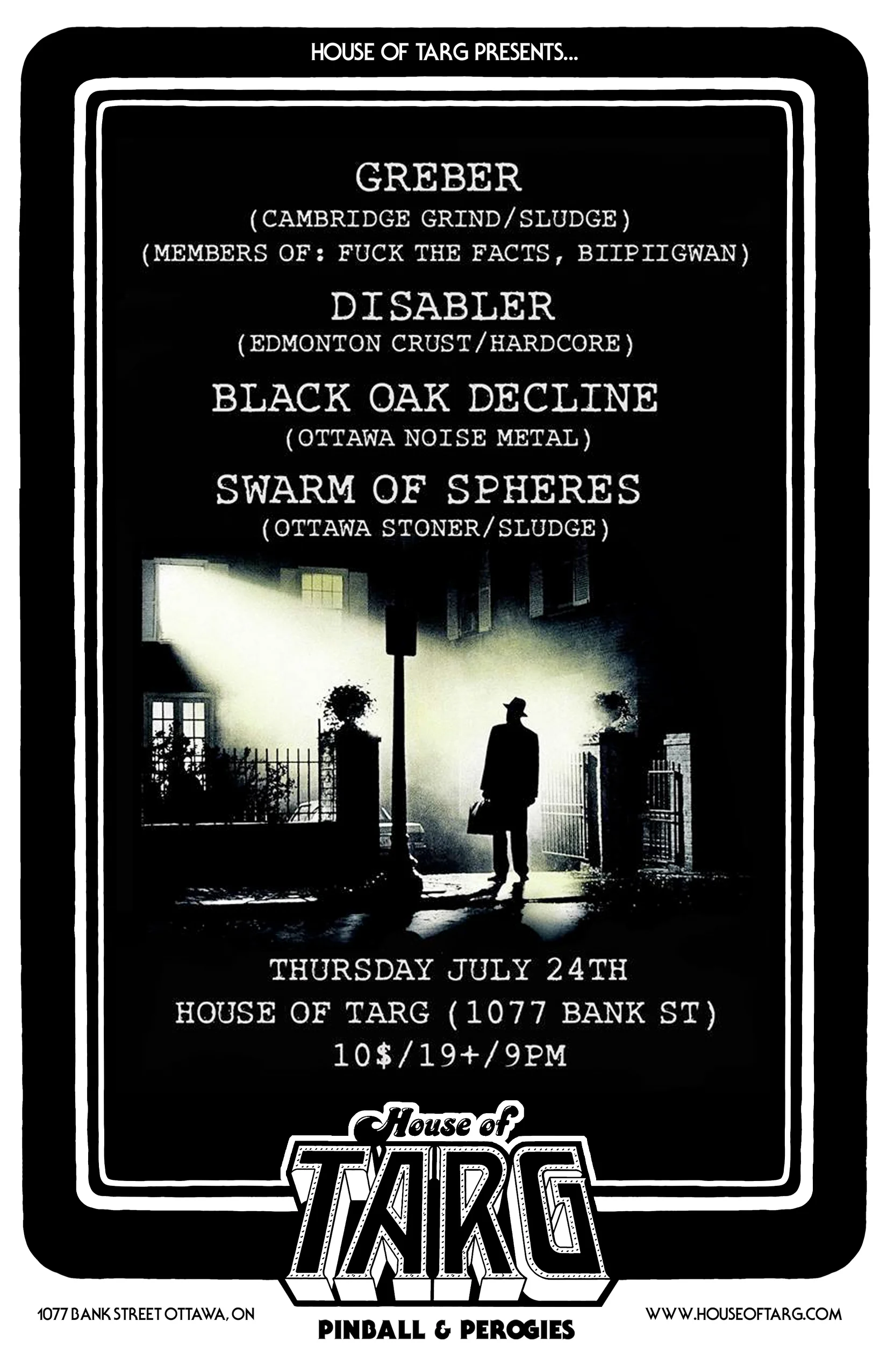 GREBER + Disabler + Black Oak Decline + Swarm of Spheres