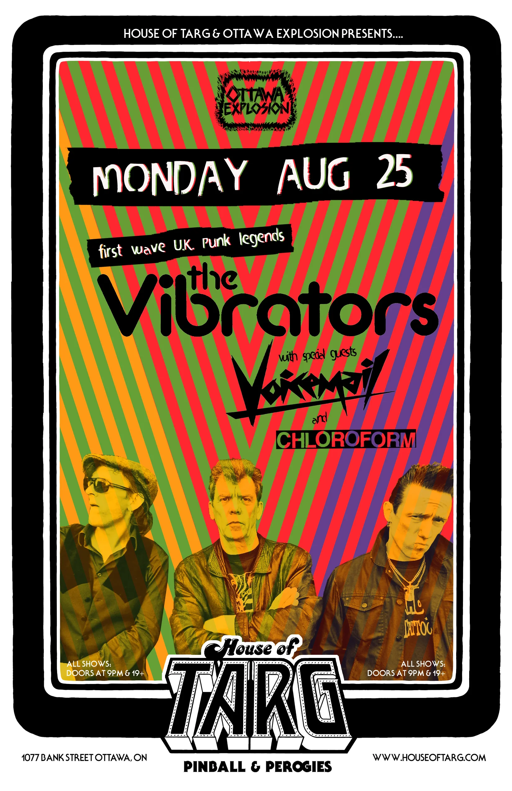 THE VIBRATORS (first wave U.K. punk legends) + Voicemail + Chloroform