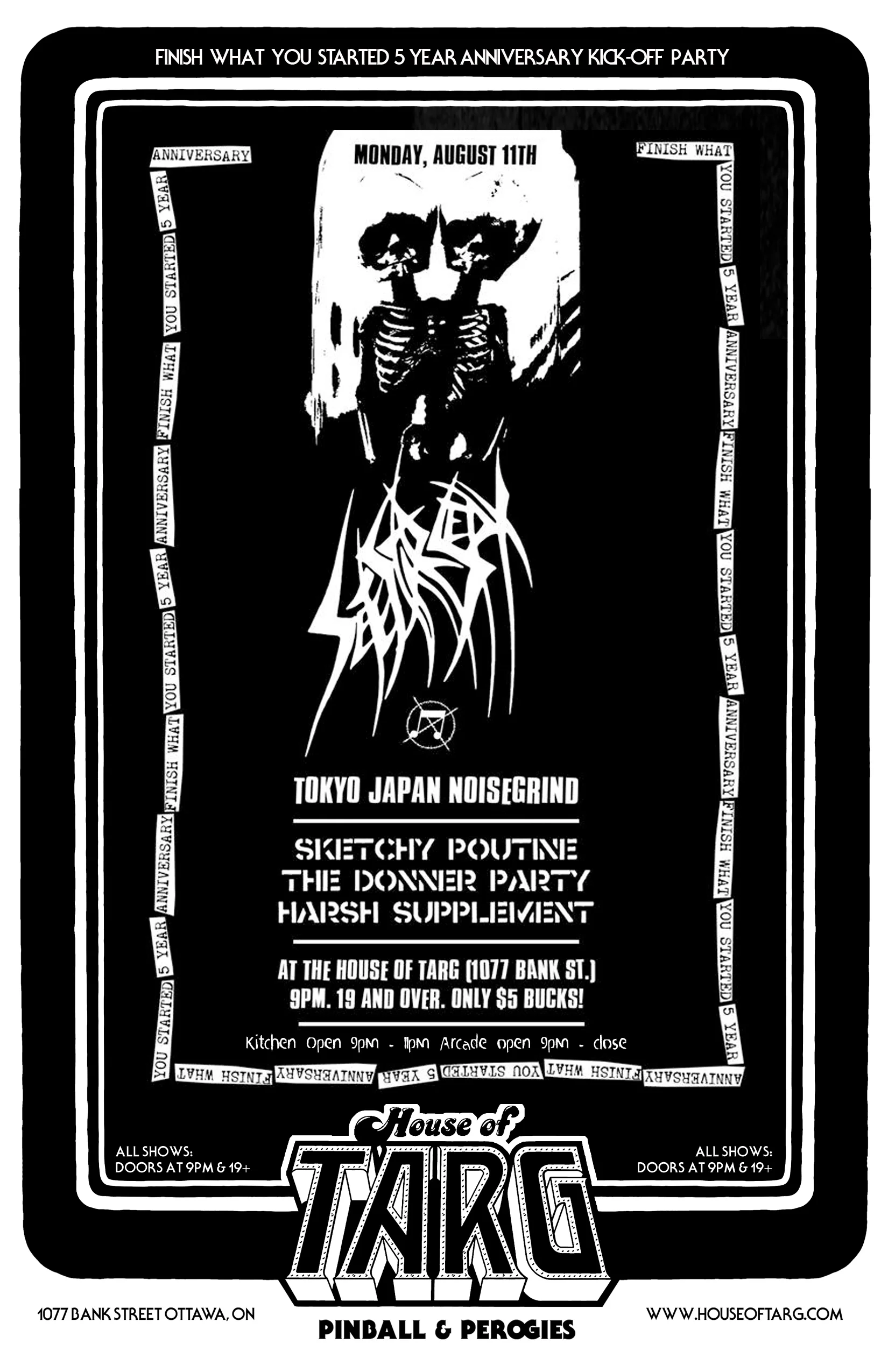 SETE STAR SEPT (Tokyo, Japan) + The Donner Party + Sketchy Poutine + Harsh Supplement