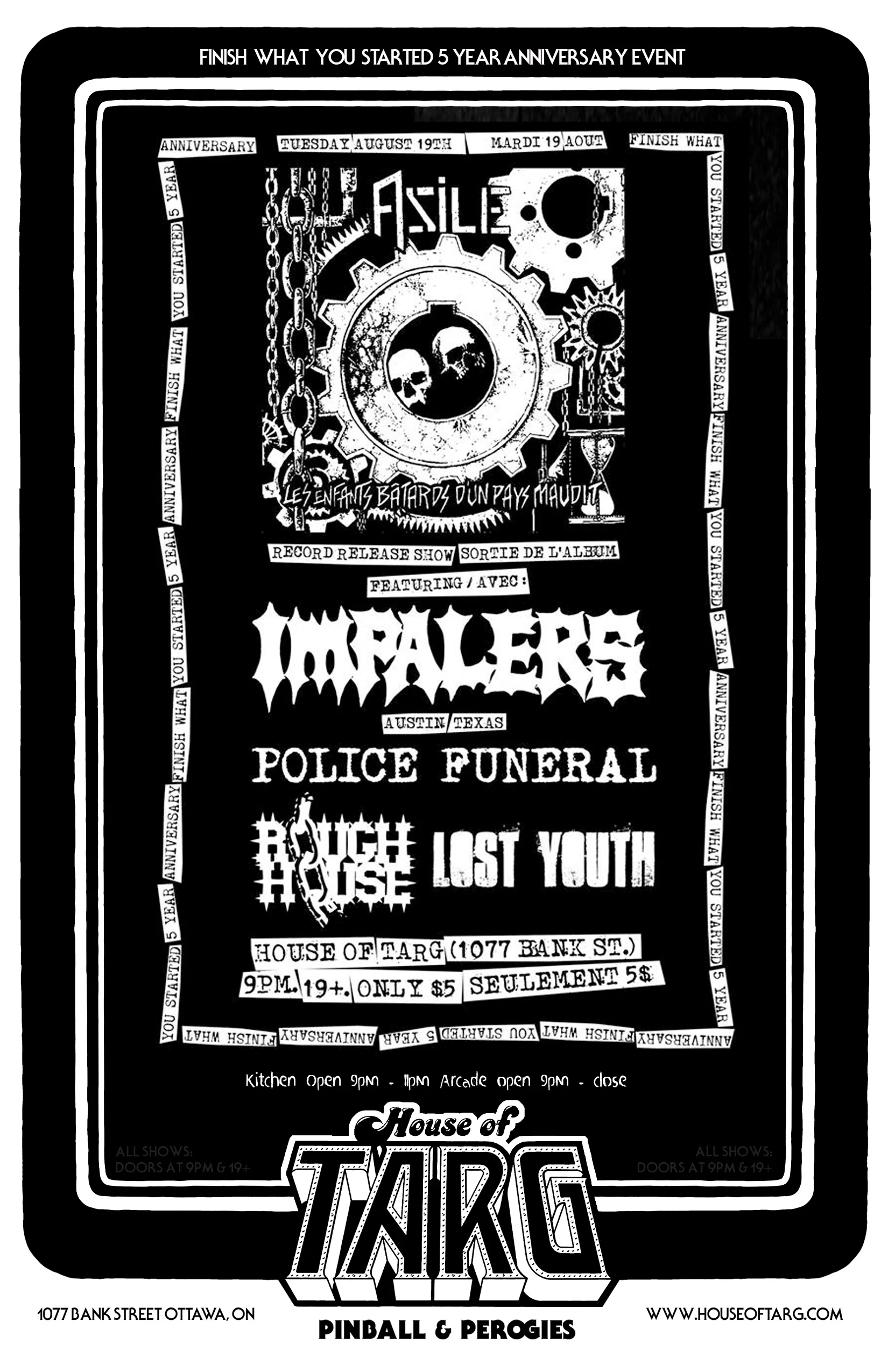 ASILE + Impalers + Police Funeral + Rough House + Lost Youth