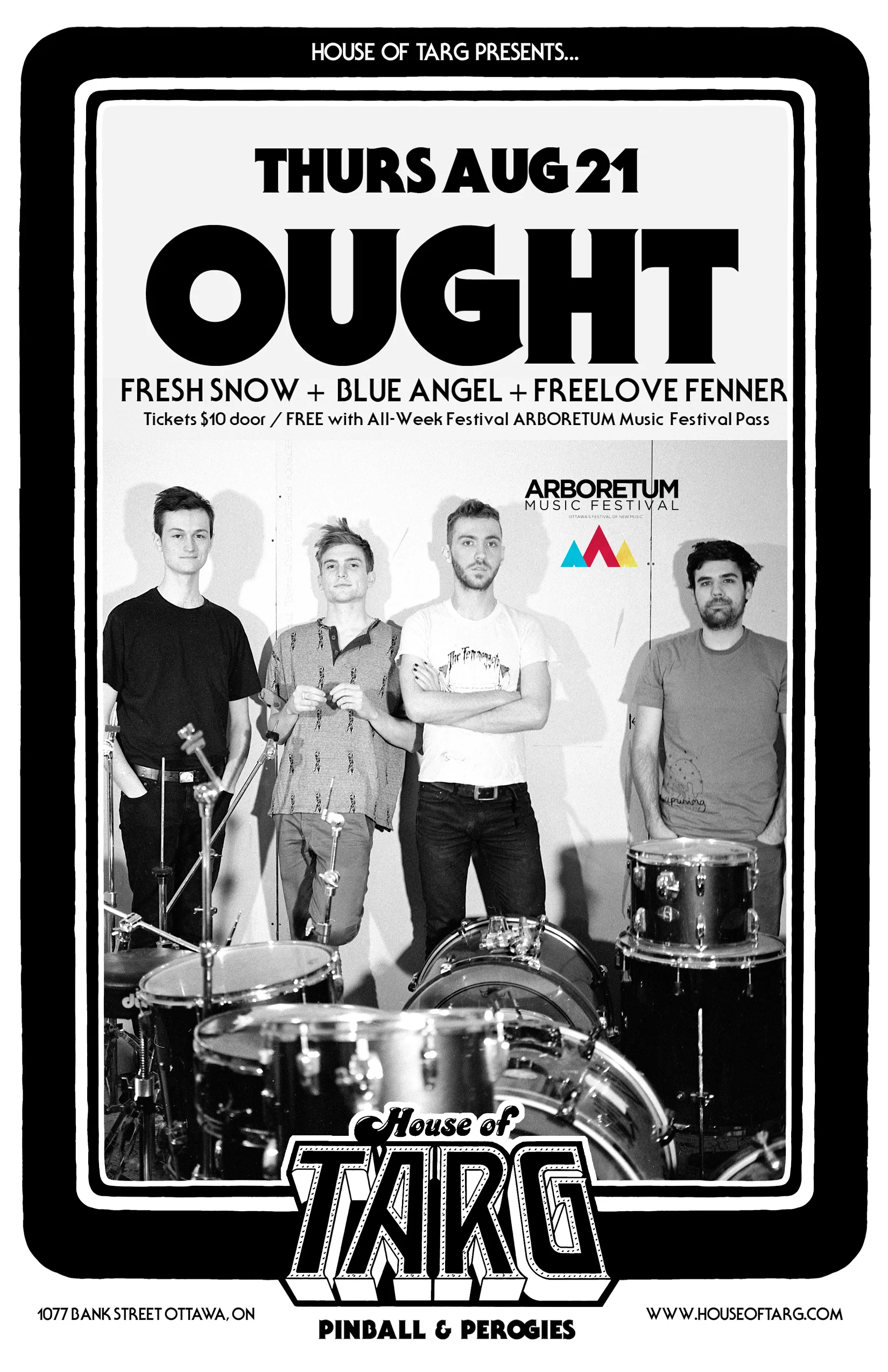 OUGHT + Fresh Snow + Blue Angel + Freelove Fenner
