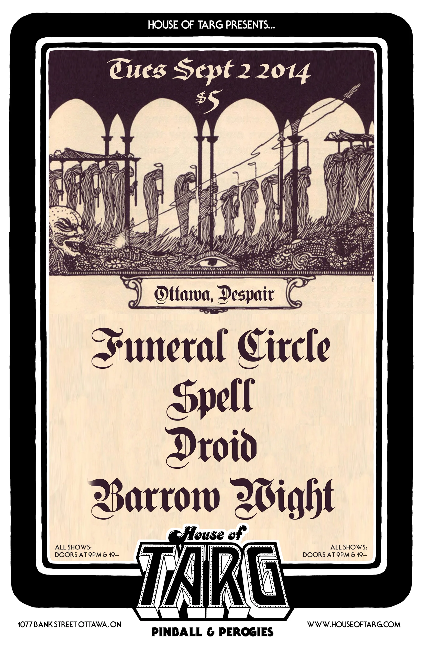 FUNERAL CIRCLE + Spell + Droid + Barrow Wight
