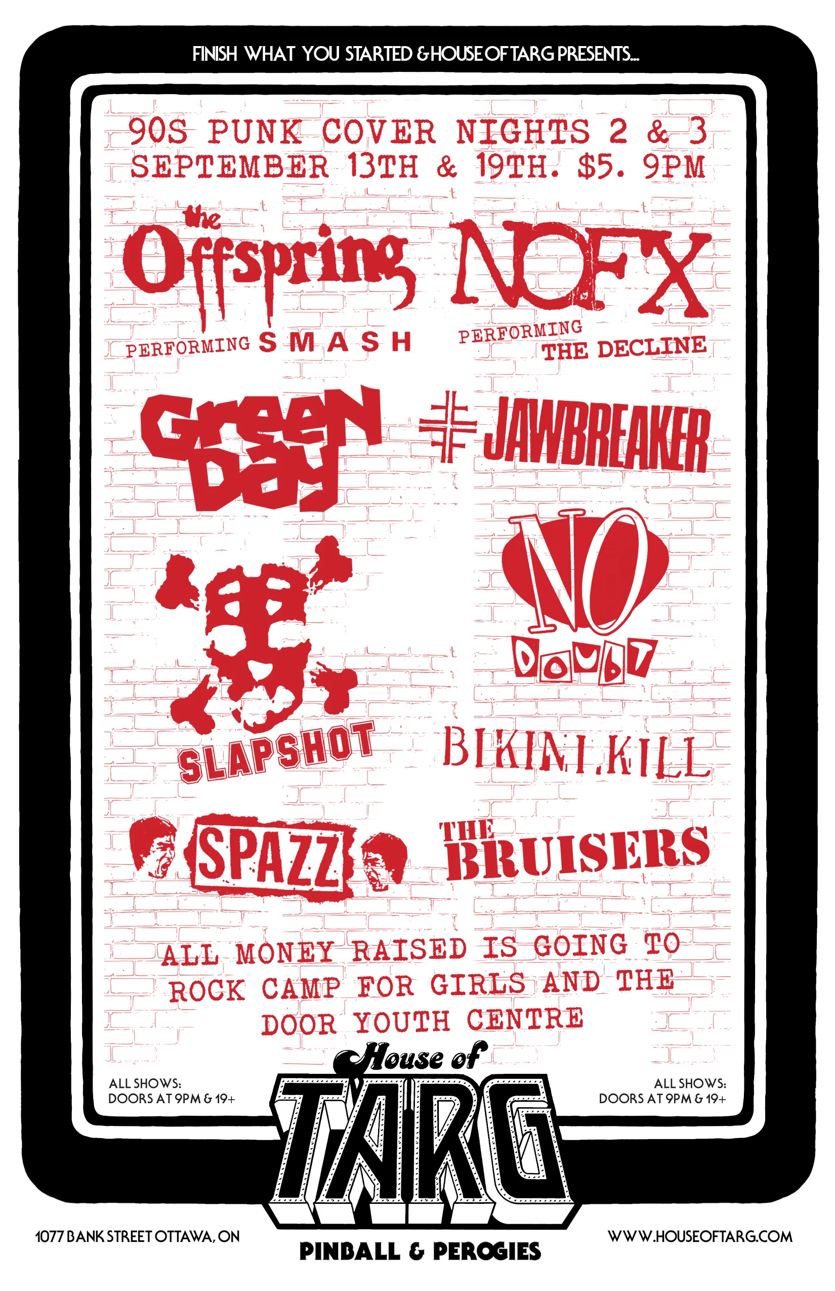 90s PUNK COVER NIGHT #3 - No Doubt + Jawbreaker + Bikini Kill + more