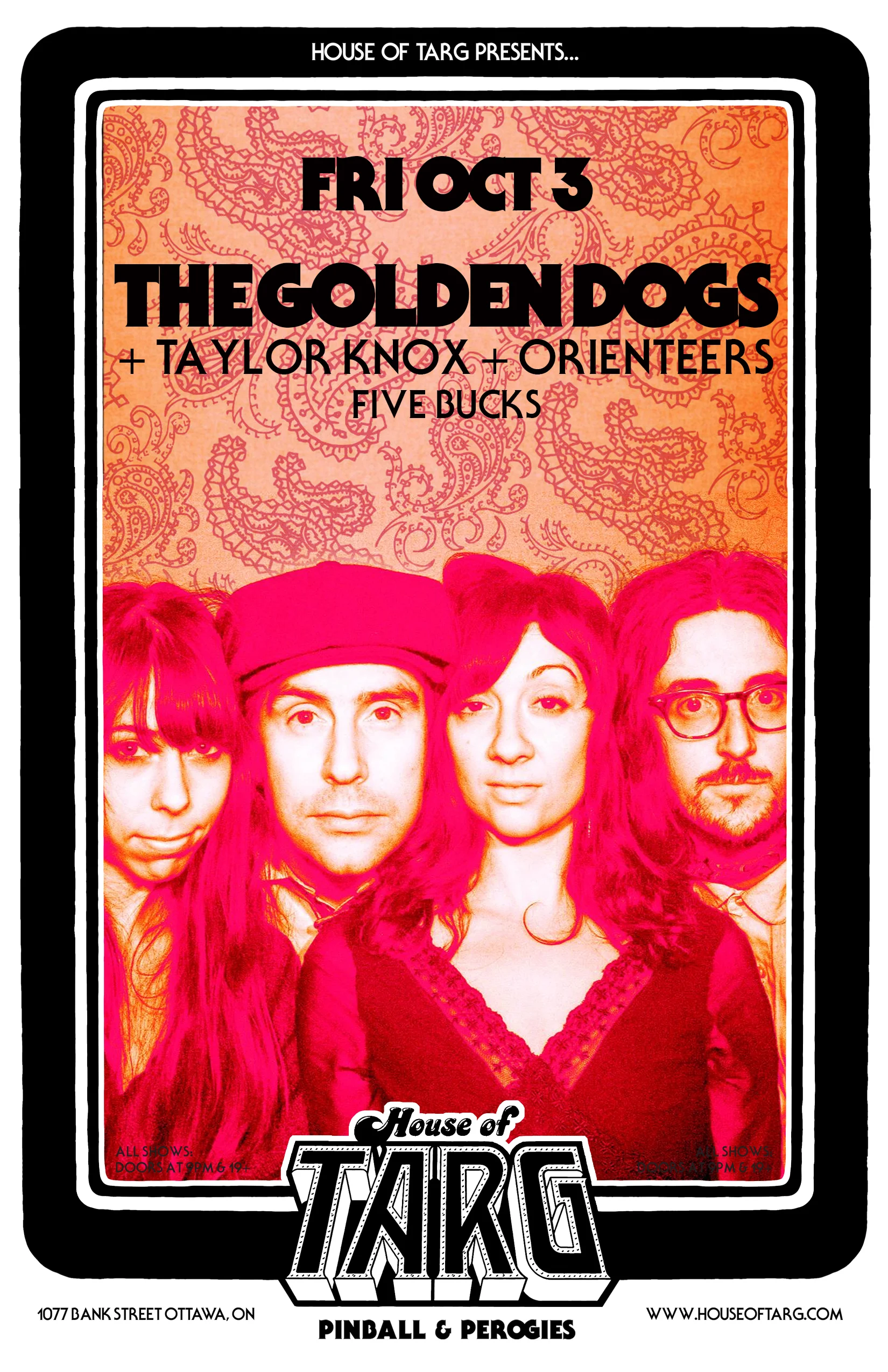 THE GOLDEN DOGS + Taylor Knox + Orienteers