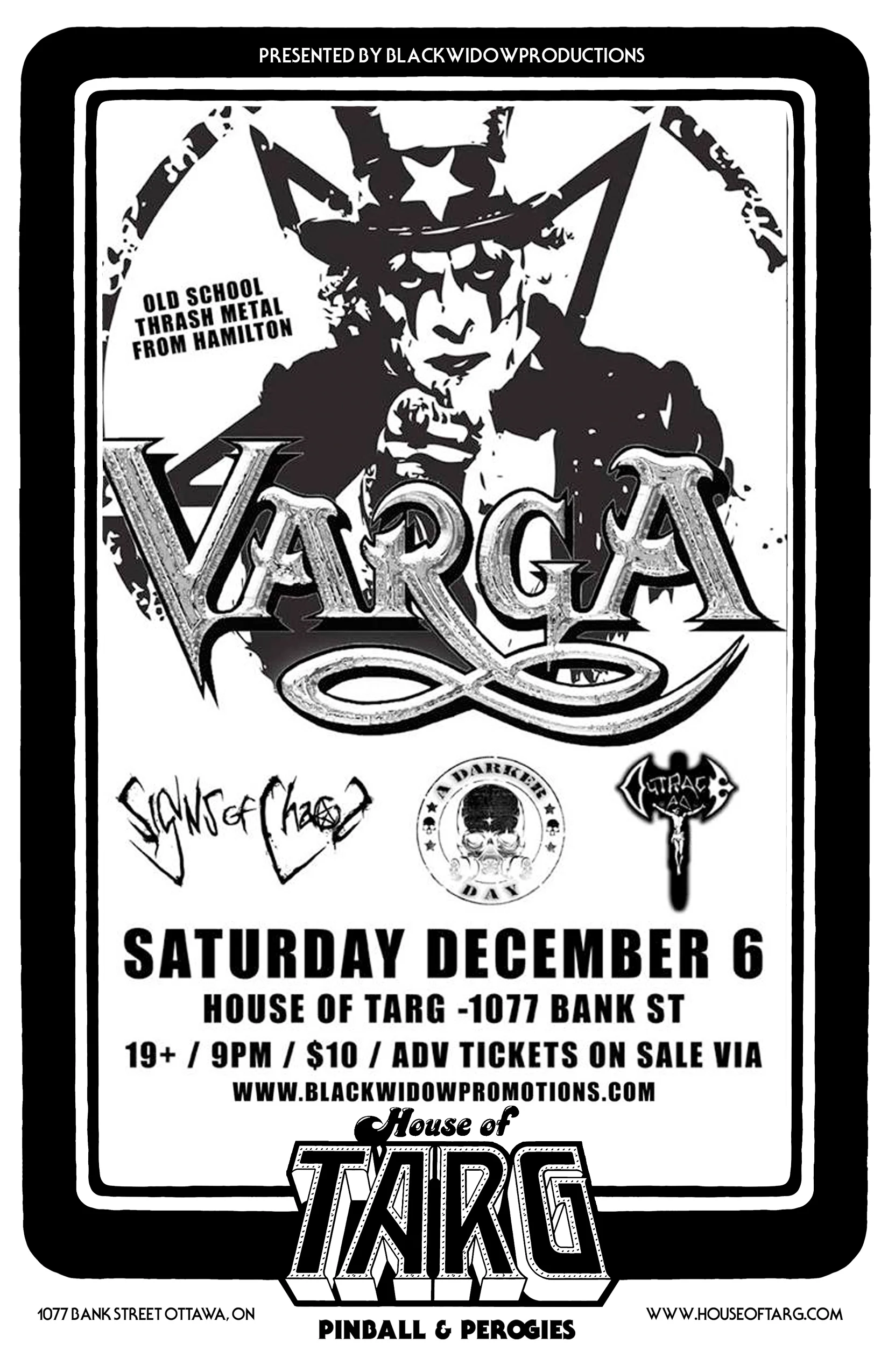 VARGA + Signs Of Chaos + A Darker Day + Outrage AD