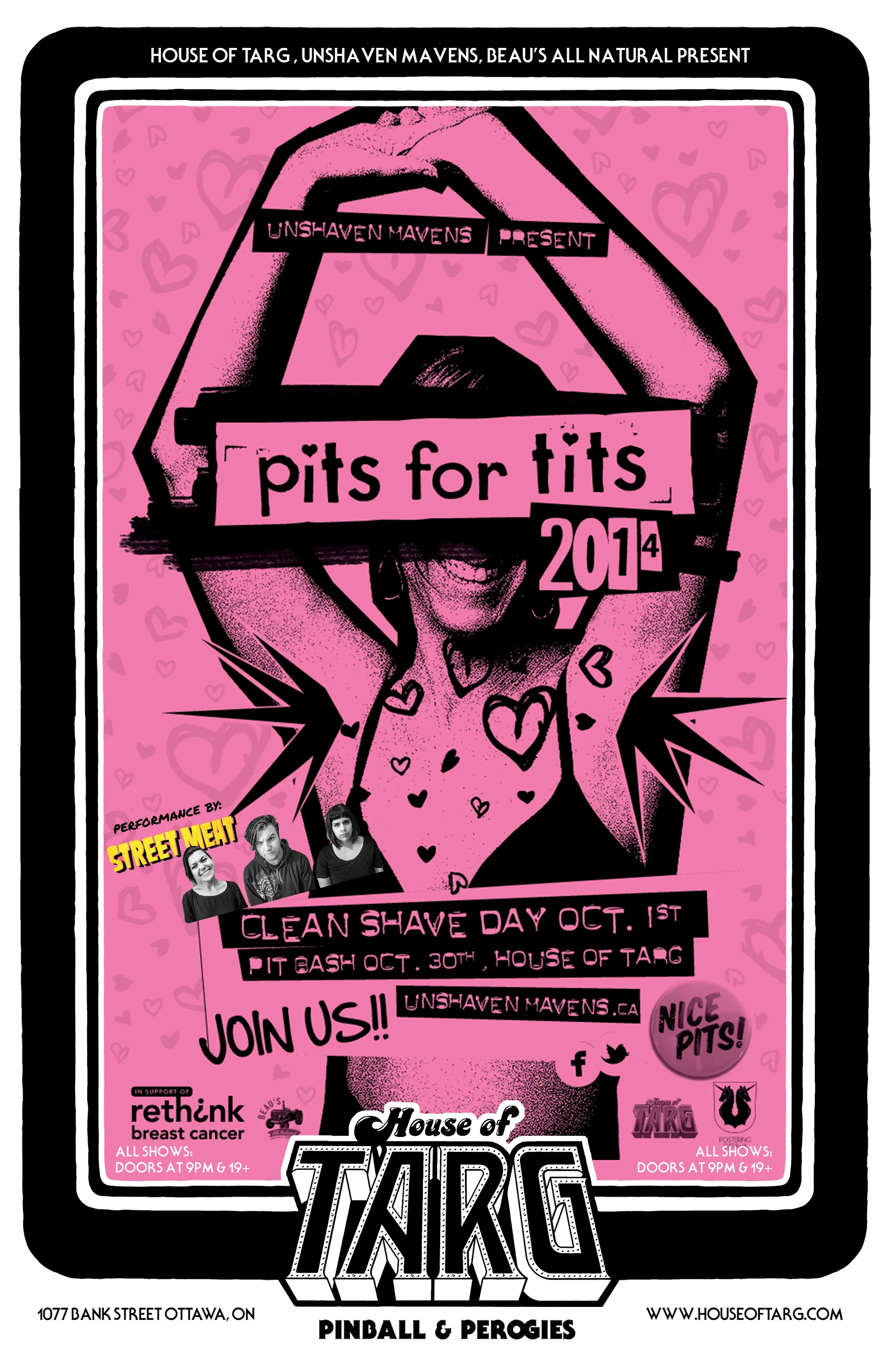 PITS FOR TITS FUNDRAISER with Street Meat
