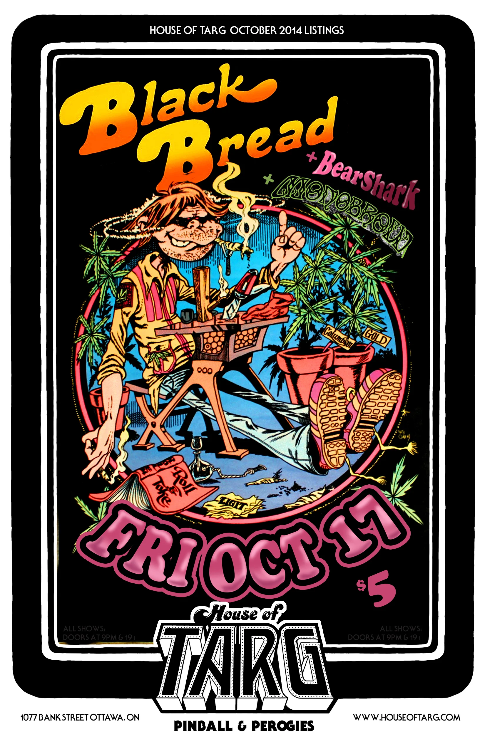 BLACKBREAD + Bearshark + Monobrow