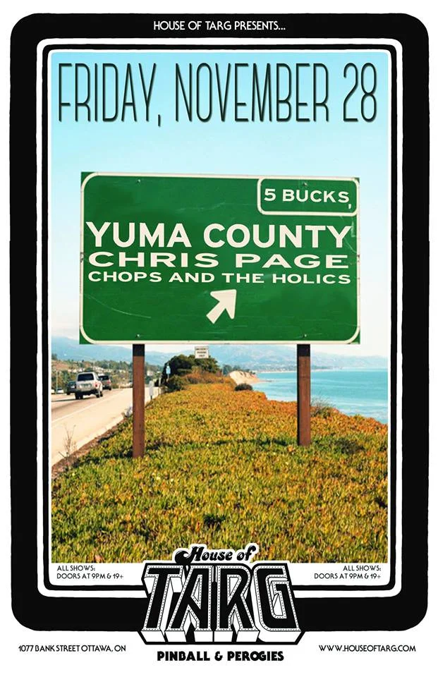YUMA COUNTY + Chris Page + Chops & The Holics