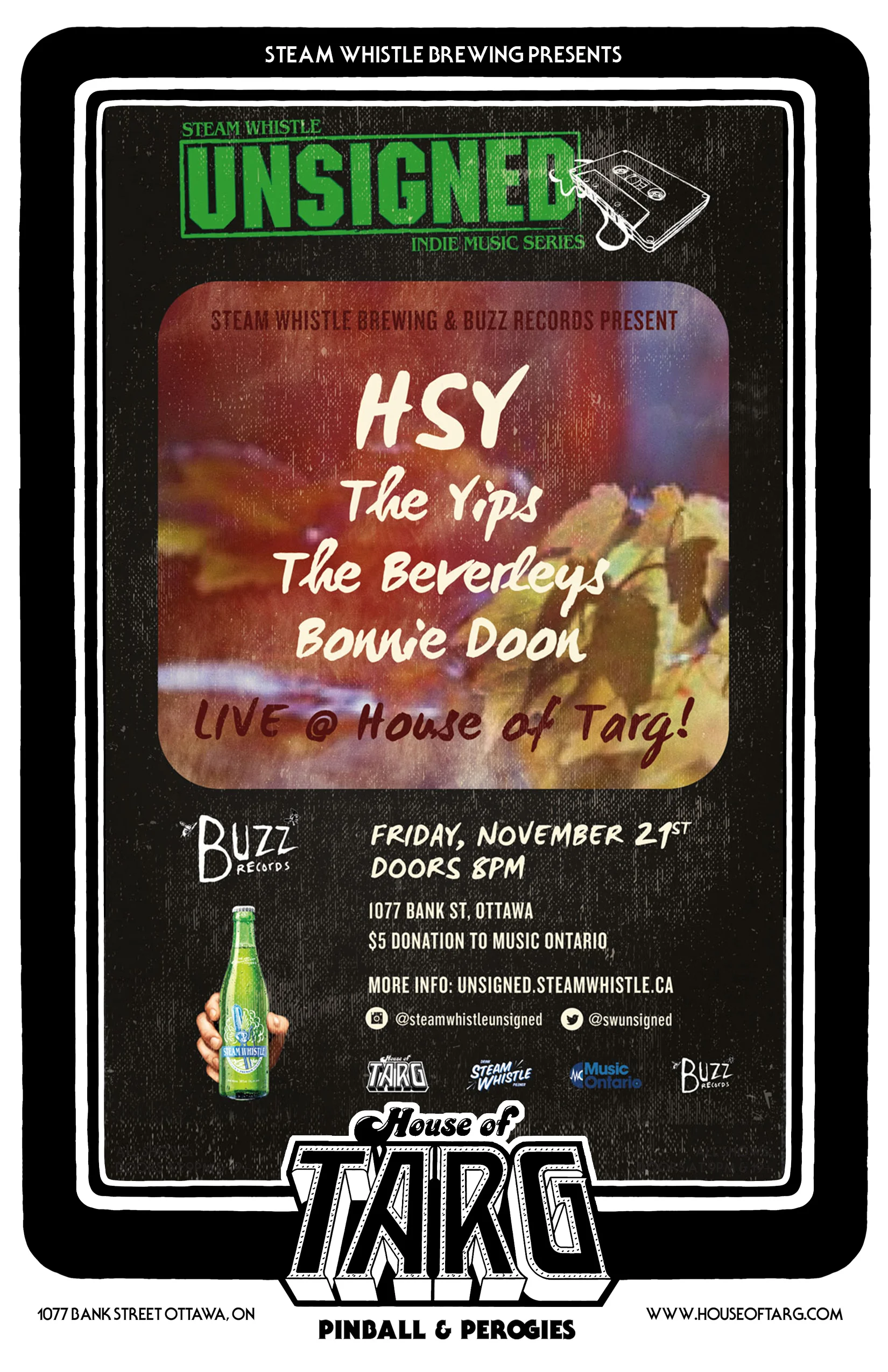 HSY + The Yips + The Beverleys + Bonnie Doon