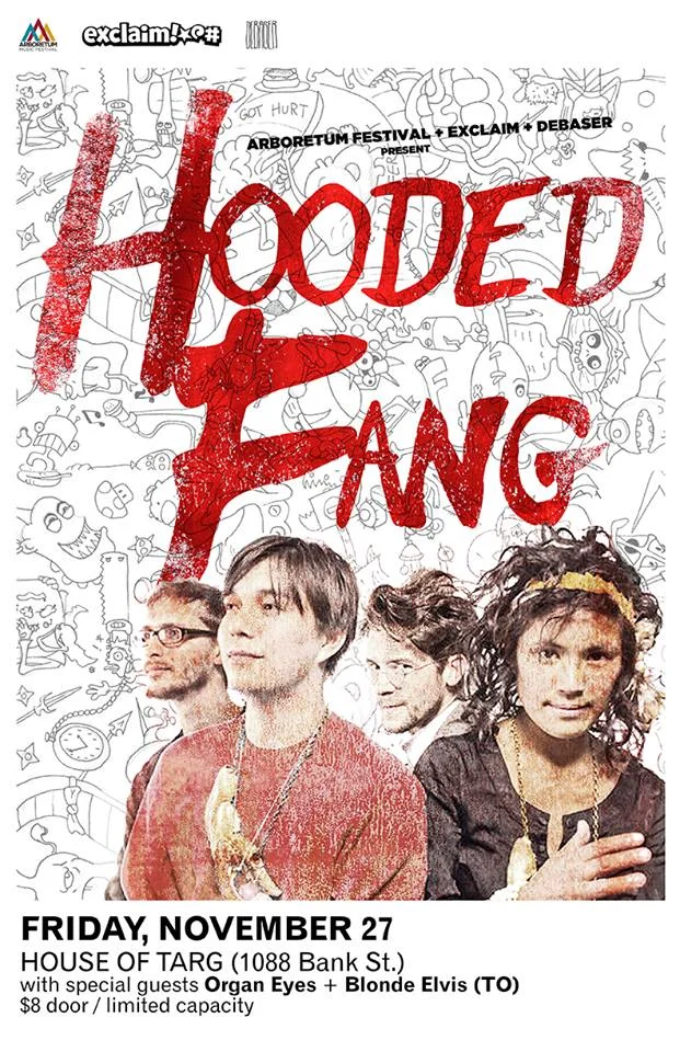 HOODED FANG + Organ Eyes + Blonde elvis