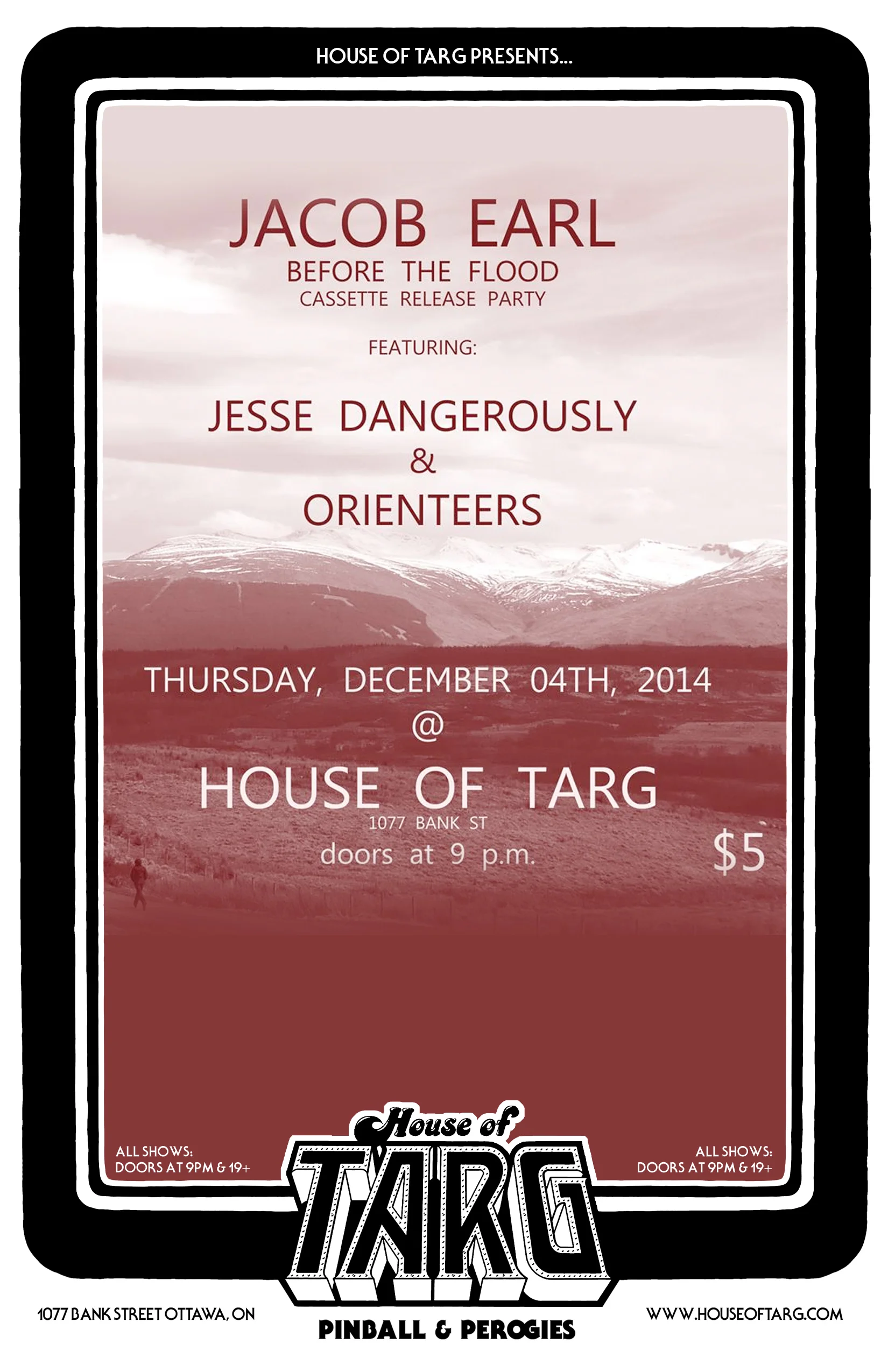 JACOB EARL + Jesse Dangerously + Orienteers