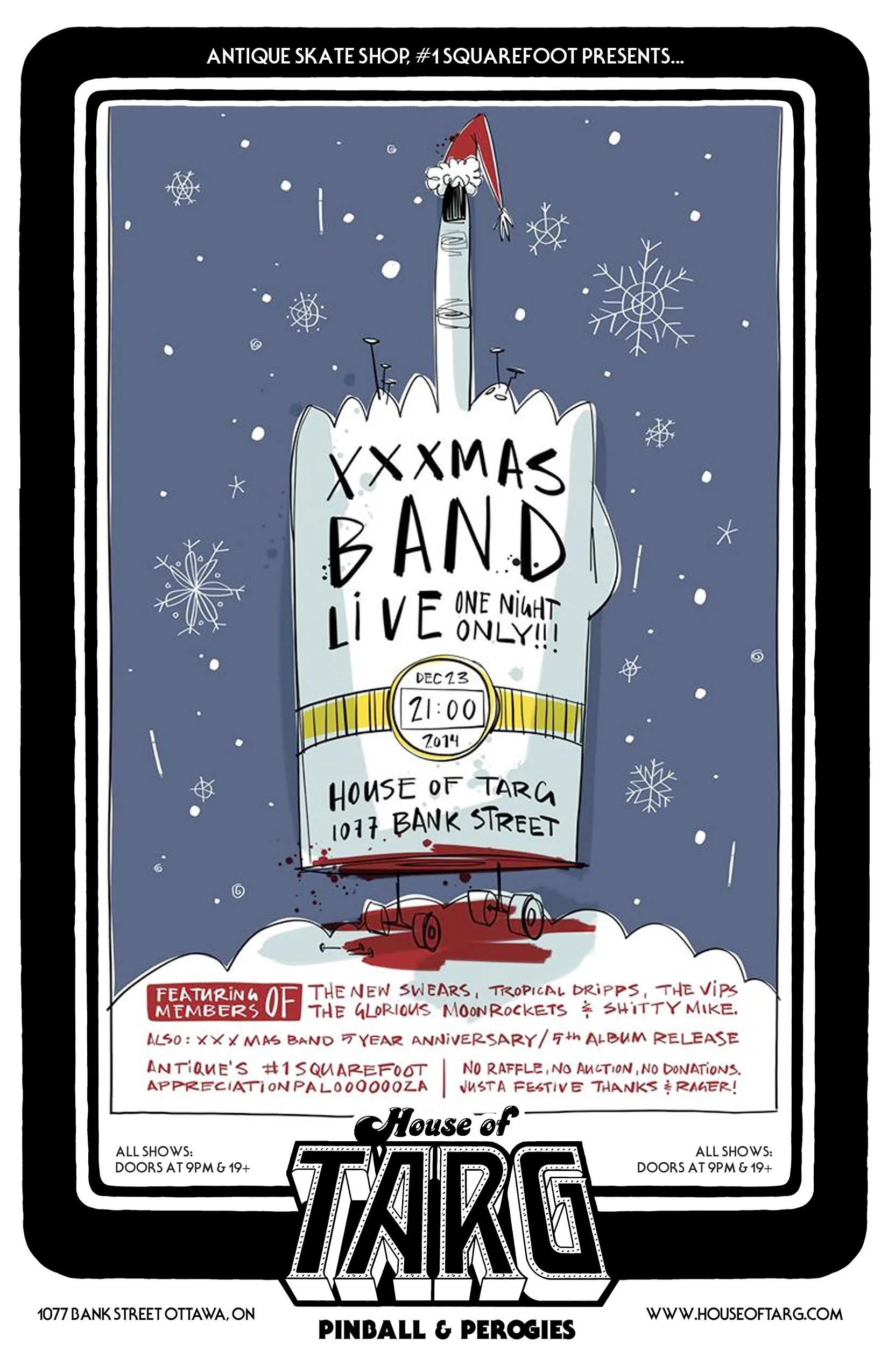 ANTIQUE SKATE SHOP CHRISTMAS PARTY w XXXMAS