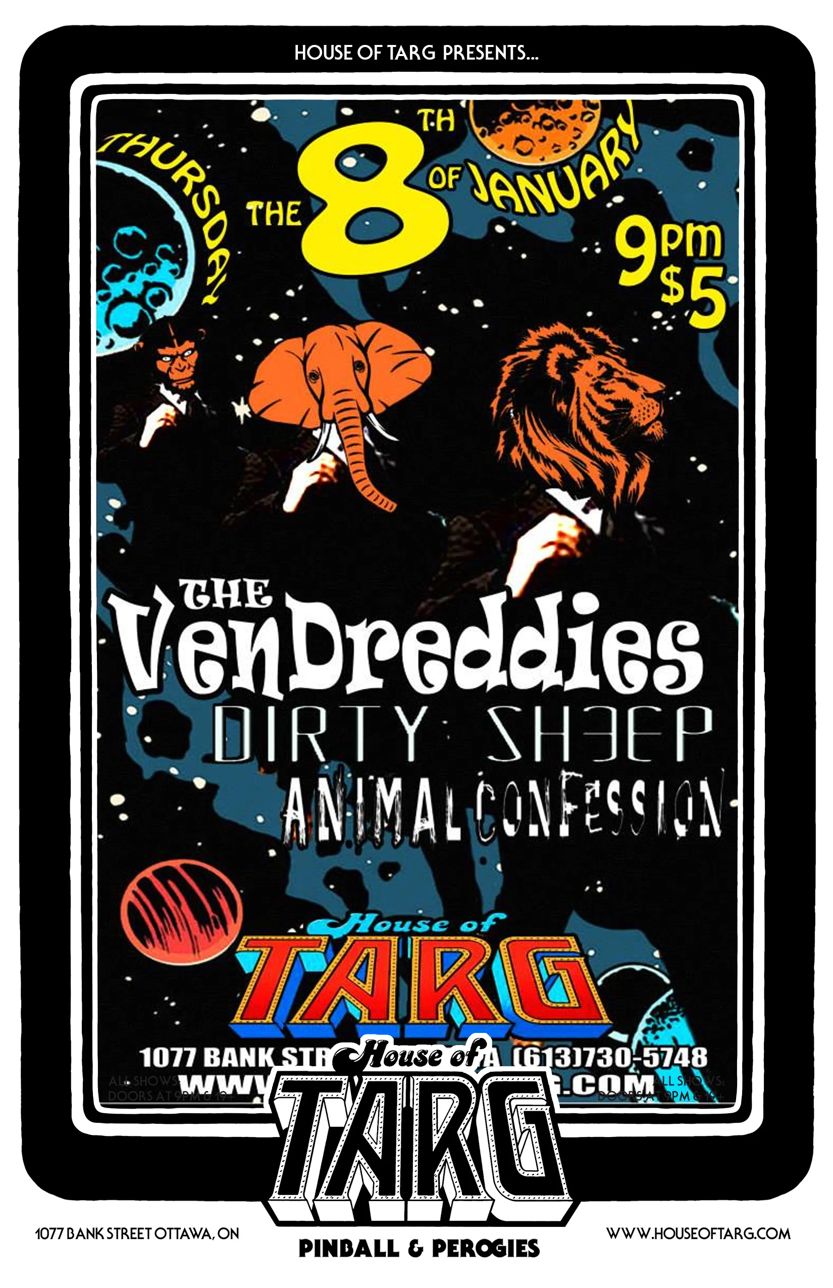 THE VEN DREDDIES + Animal Confession + Dirty Sheep