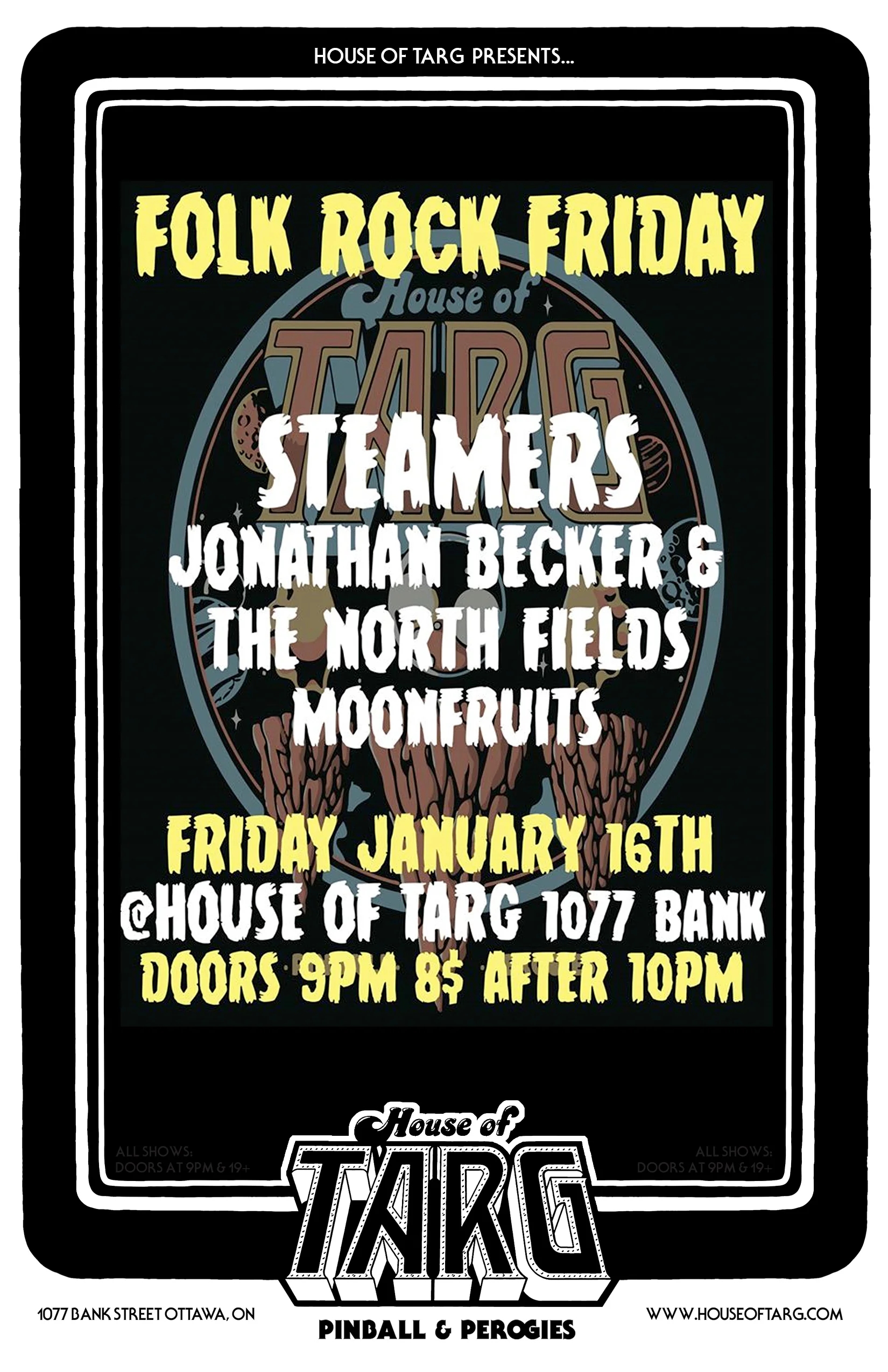 STEAMERS + Jonathan Becker & The North Fields + Moonfruits