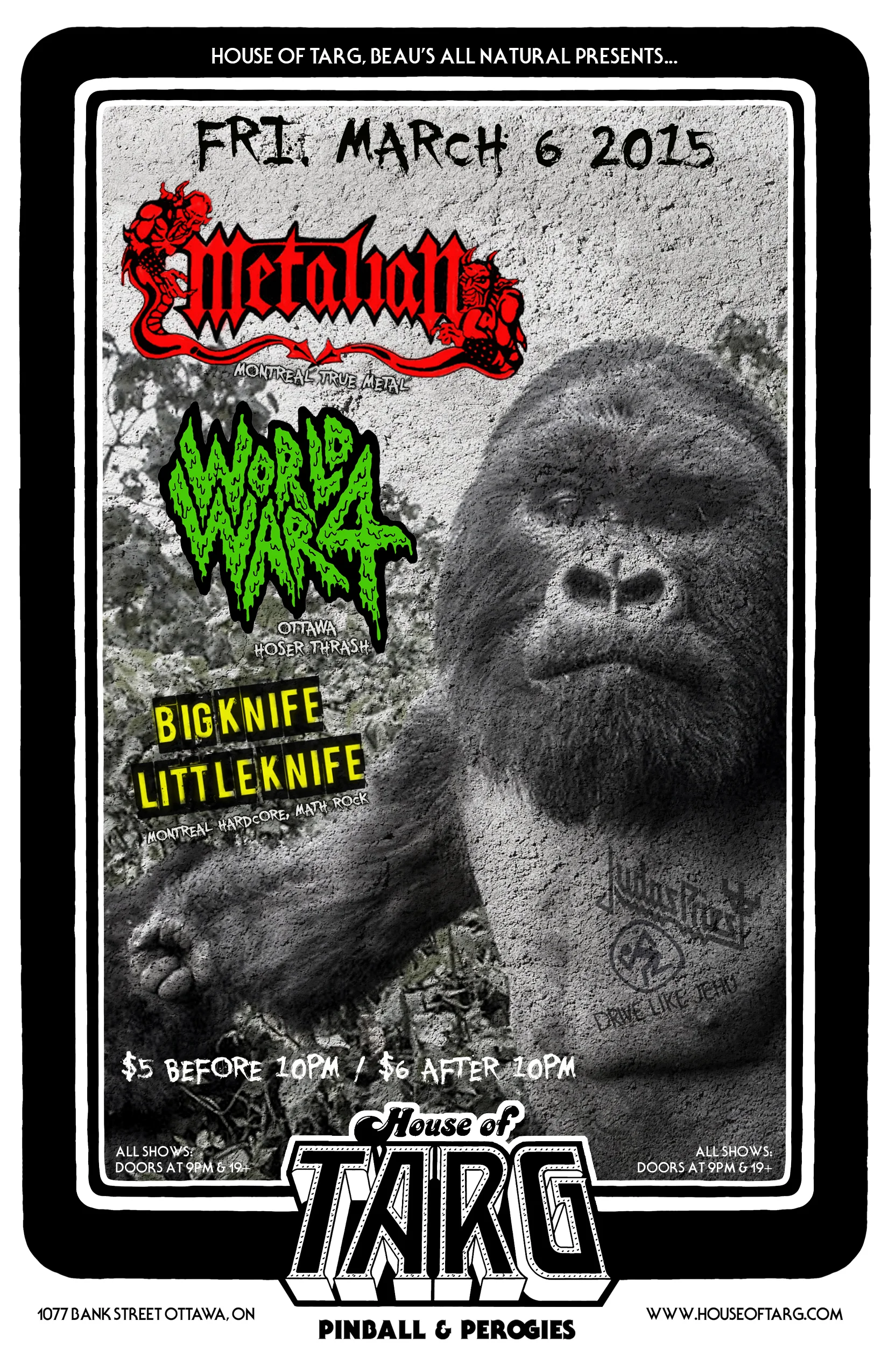 METALIAN + World War 4 + Big Knife Little Knife