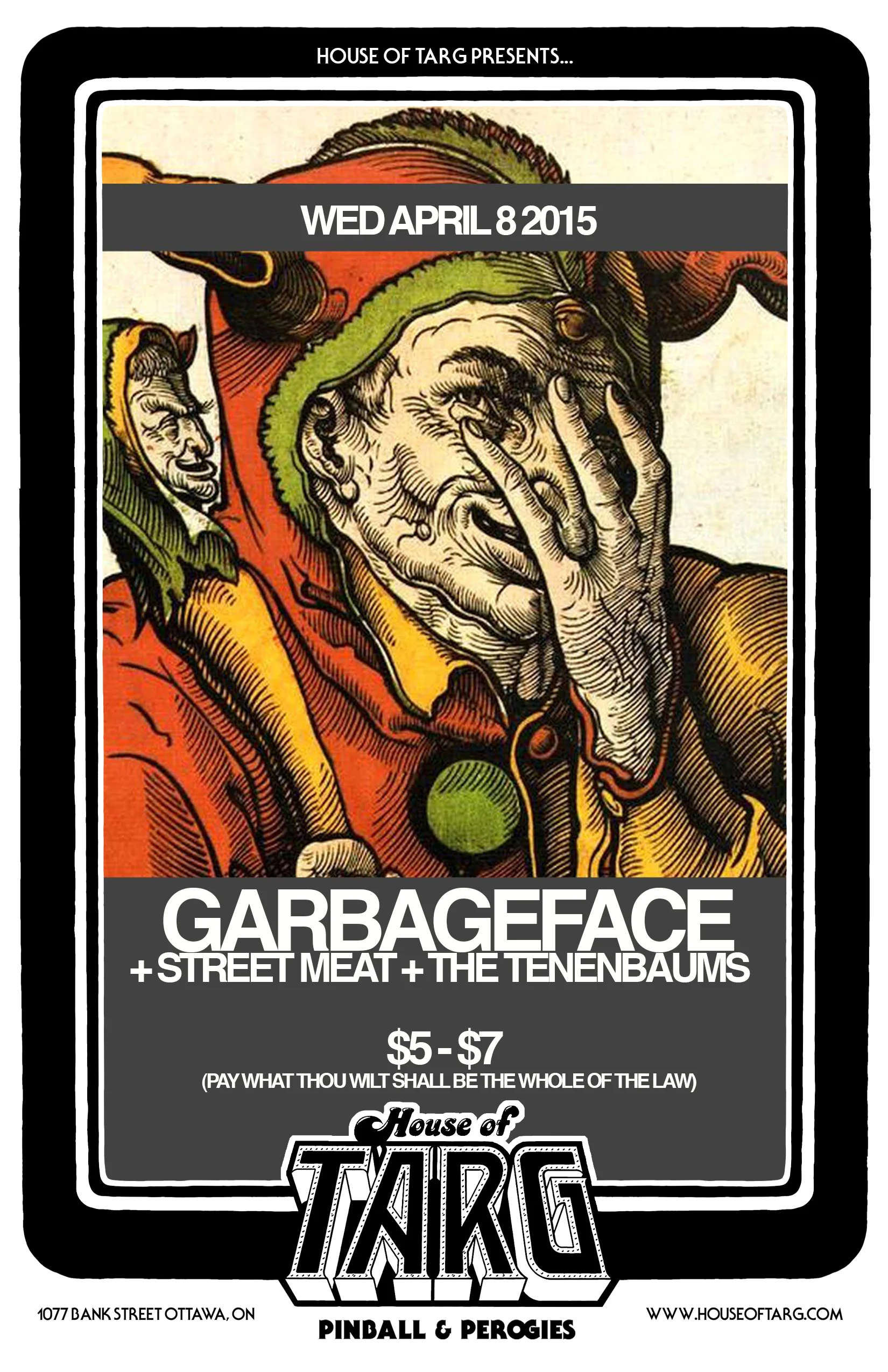 GARBAGEFACE + Street Meat + The Tenenbaums